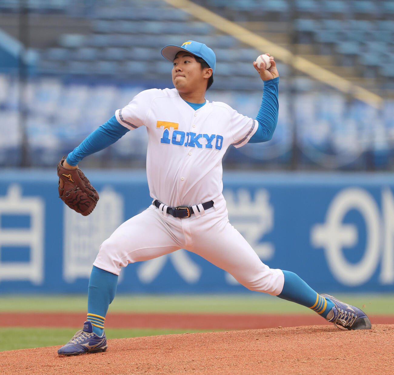 6大学野球　立大対東大　先発した東大・松本慎之介（撮影・柴田隆二）