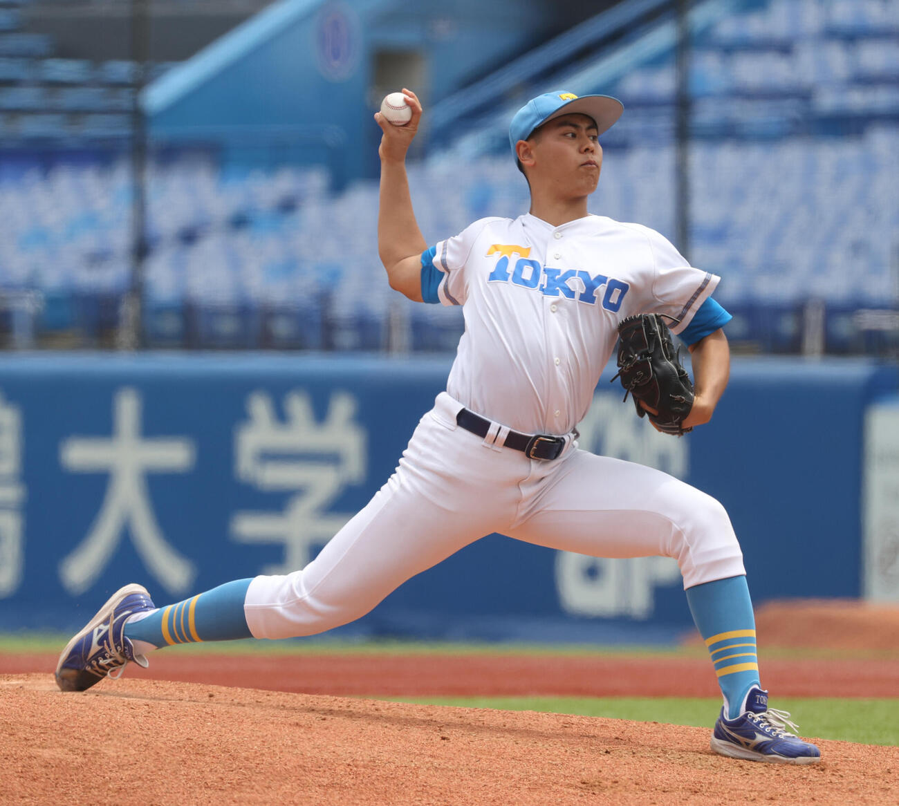6大学野球　東大対立大　先発した東大・江口直希（撮影・柴田隆二）（＝2026年5月24日）