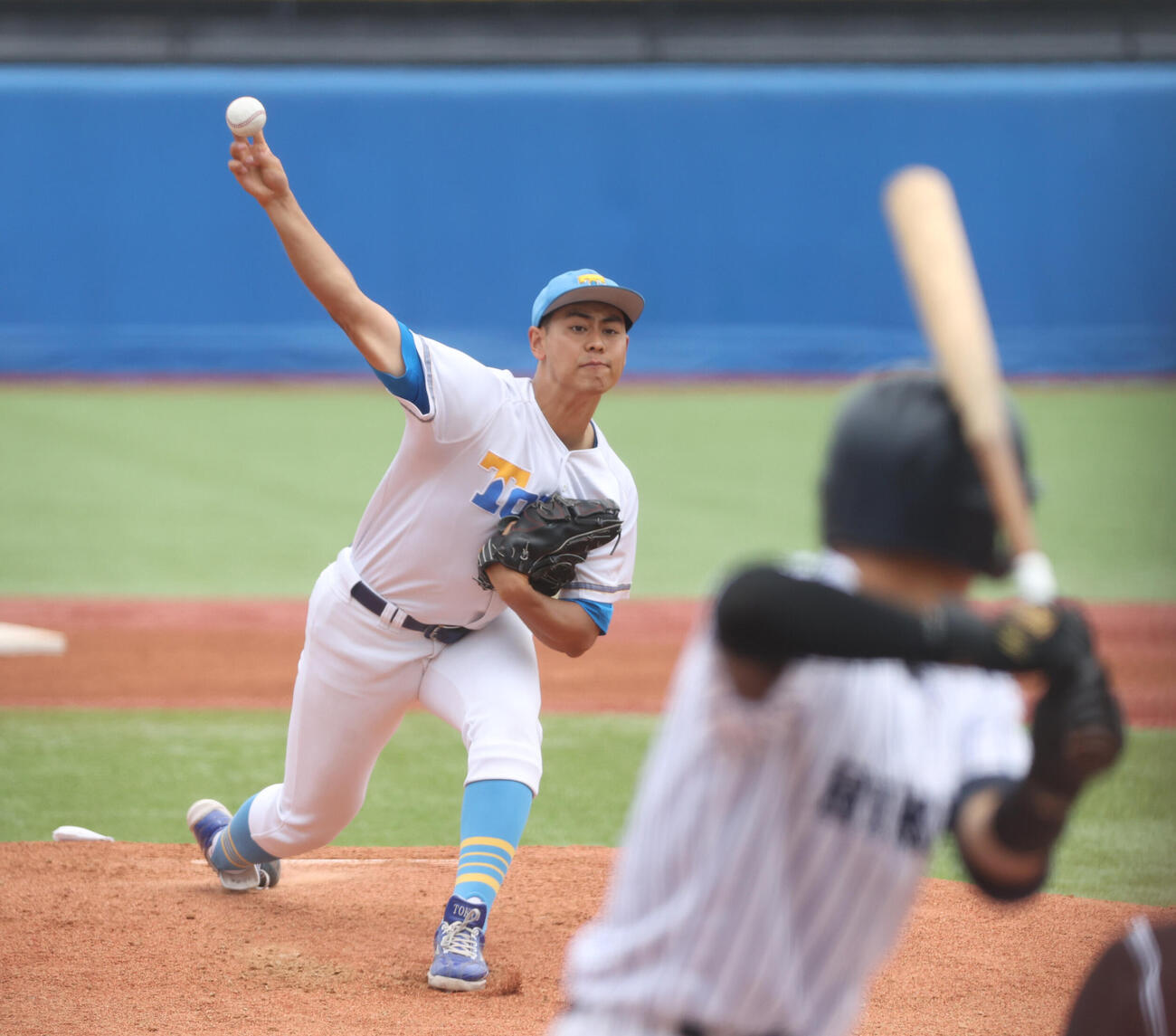 6大学野球　東大対立大　先発した東大・江口直希（撮影・柴田隆二）（＝2026年5月24日）
