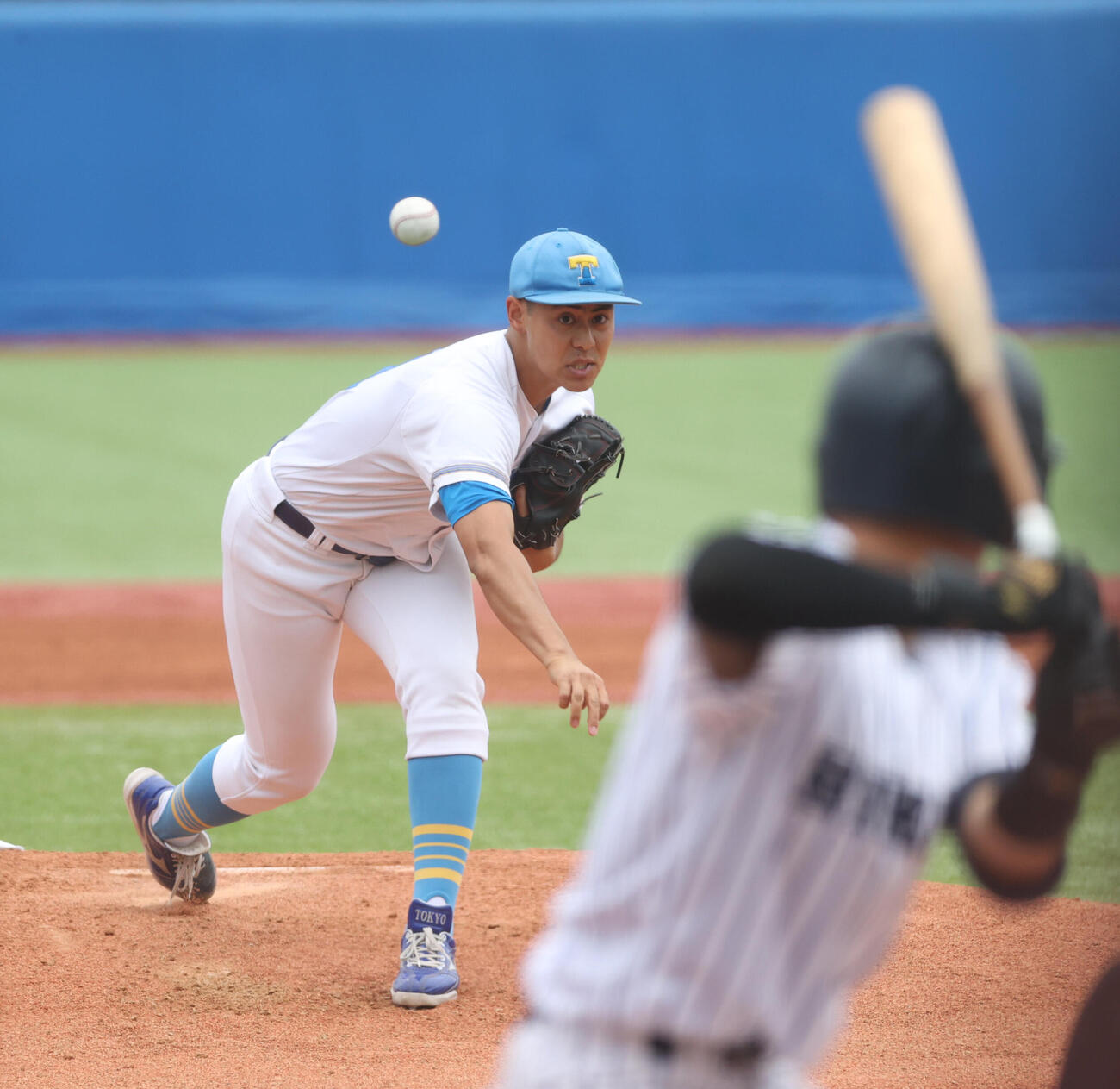 6大学野球　東大対立大　先発した東大・江口直希（撮影・柴田隆二）（＝2026年5月24日）