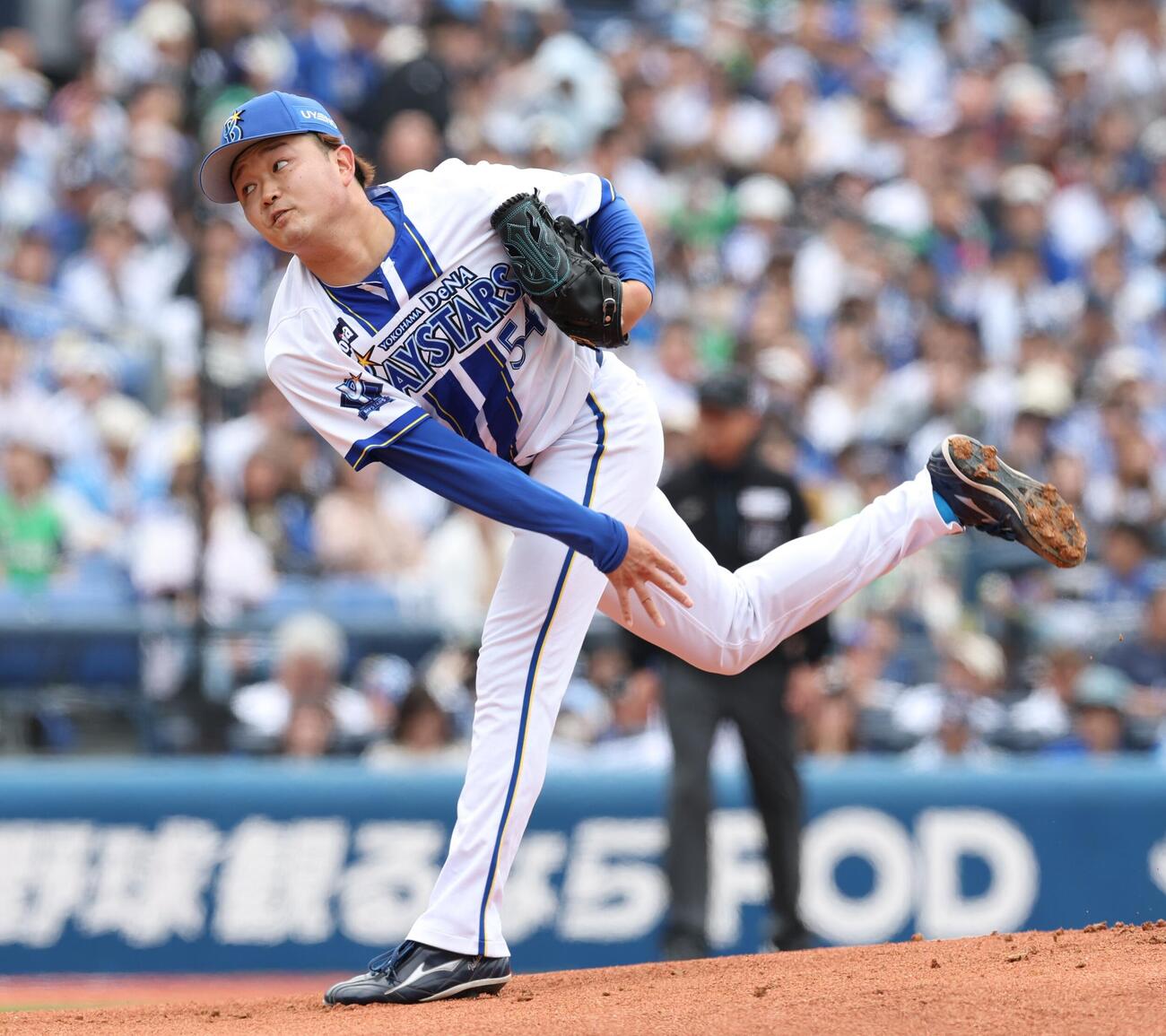 DeNA対ヤクルト　DeNA先発の石田裕太郎（撮影・黒川智章）＝2026年5月24日