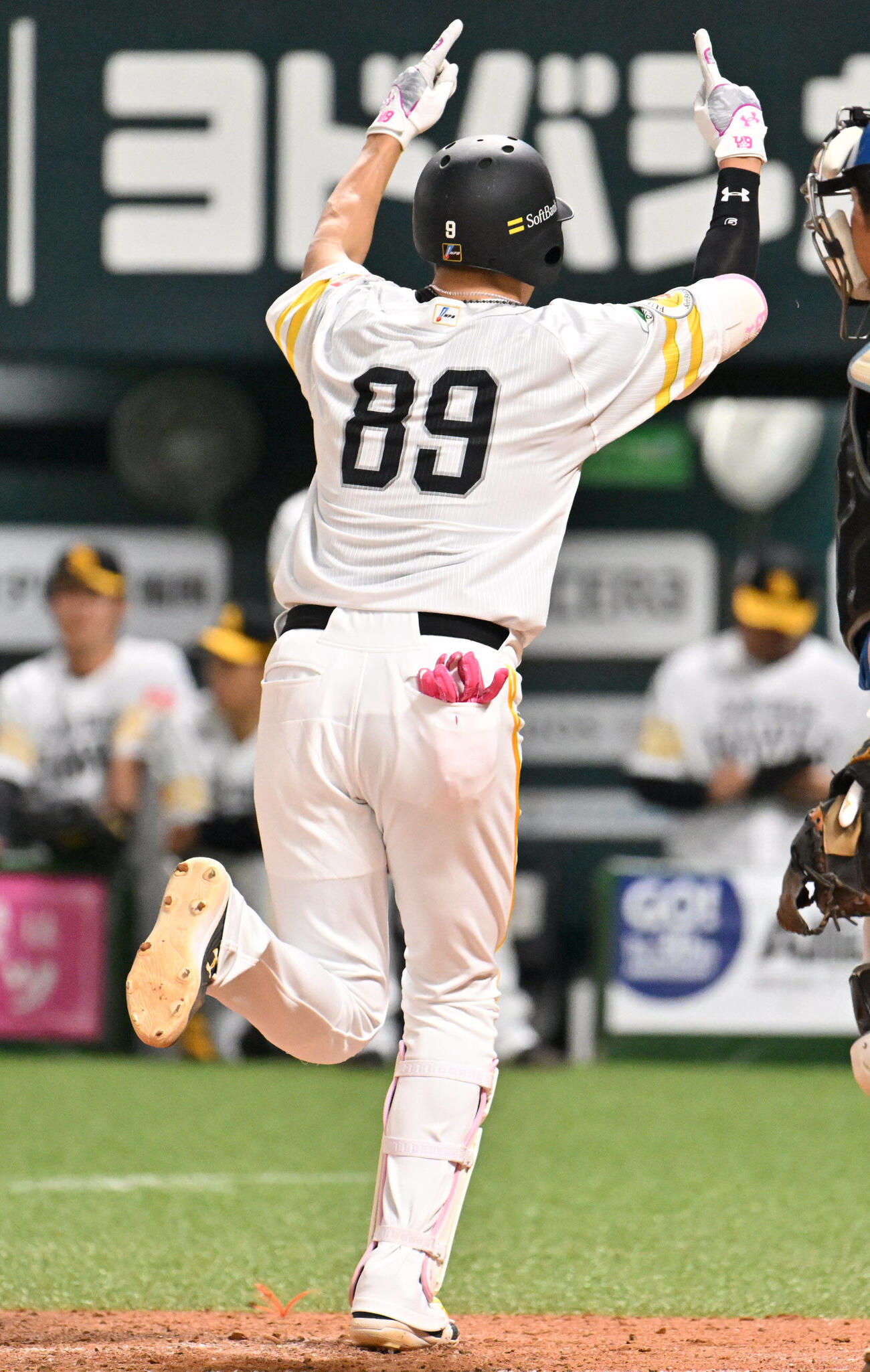 ソフトバンク対日本ハム　3回裏ソフトバンク無死一塁、柳田悠岐は勝ち越し2点本塁打を放つ（撮影・林敢治）＝2026年5月24日