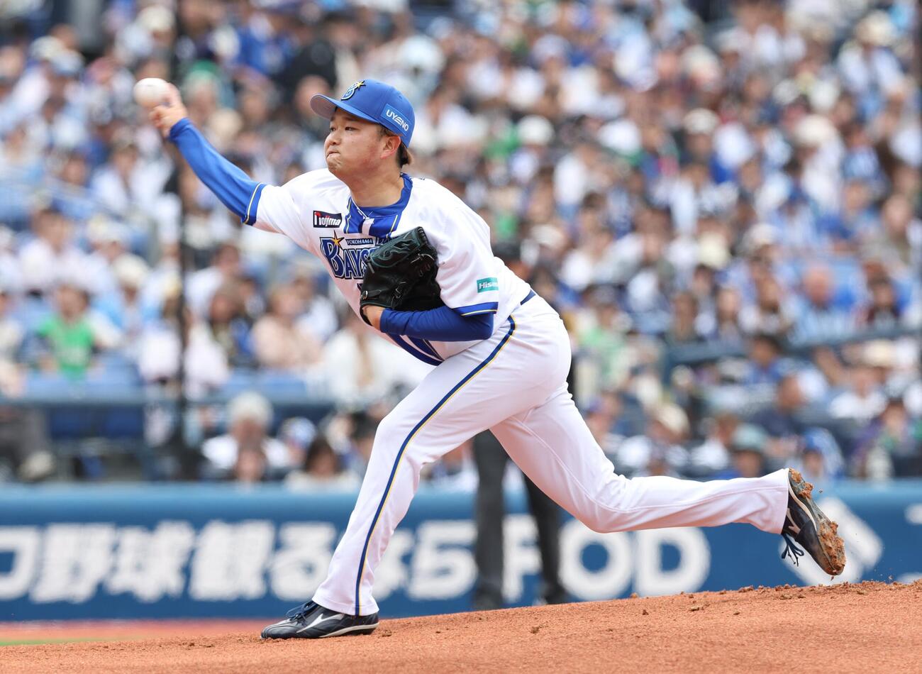 DeNA対ヤクルト　DeNA先発の石田裕太郎（撮影・黒川智章）＝2026年5月24日
