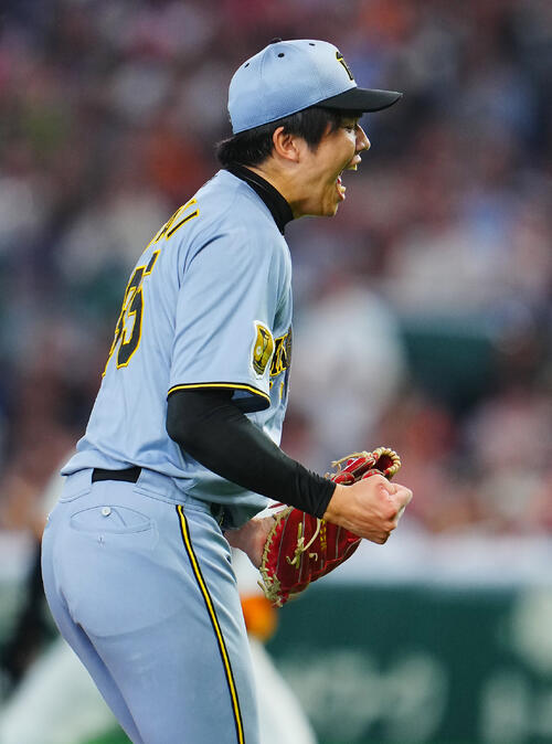 【阪神】才木浩人50勝＆対巨人９連勝「三振ほしいなと」ヤマ場で迫力満点フォーク連発ねじ伏せる