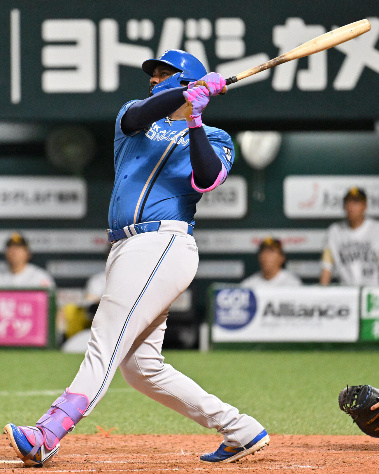 ソフトバンク対日本ハム　5回表日本ハム1死、フランミル・レイエスは本塁打を放つ（撮影・林敢治）＝2026年5月24日