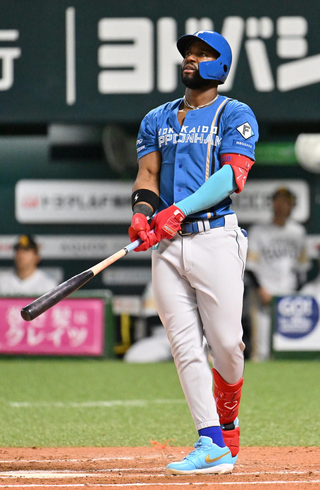 ソフトバンク対日本ハム　7回表日本ハム無死、ロドルフォ・カストロは左越えに本塁打を放つ（撮影・林敢治）＝2026年5月24日