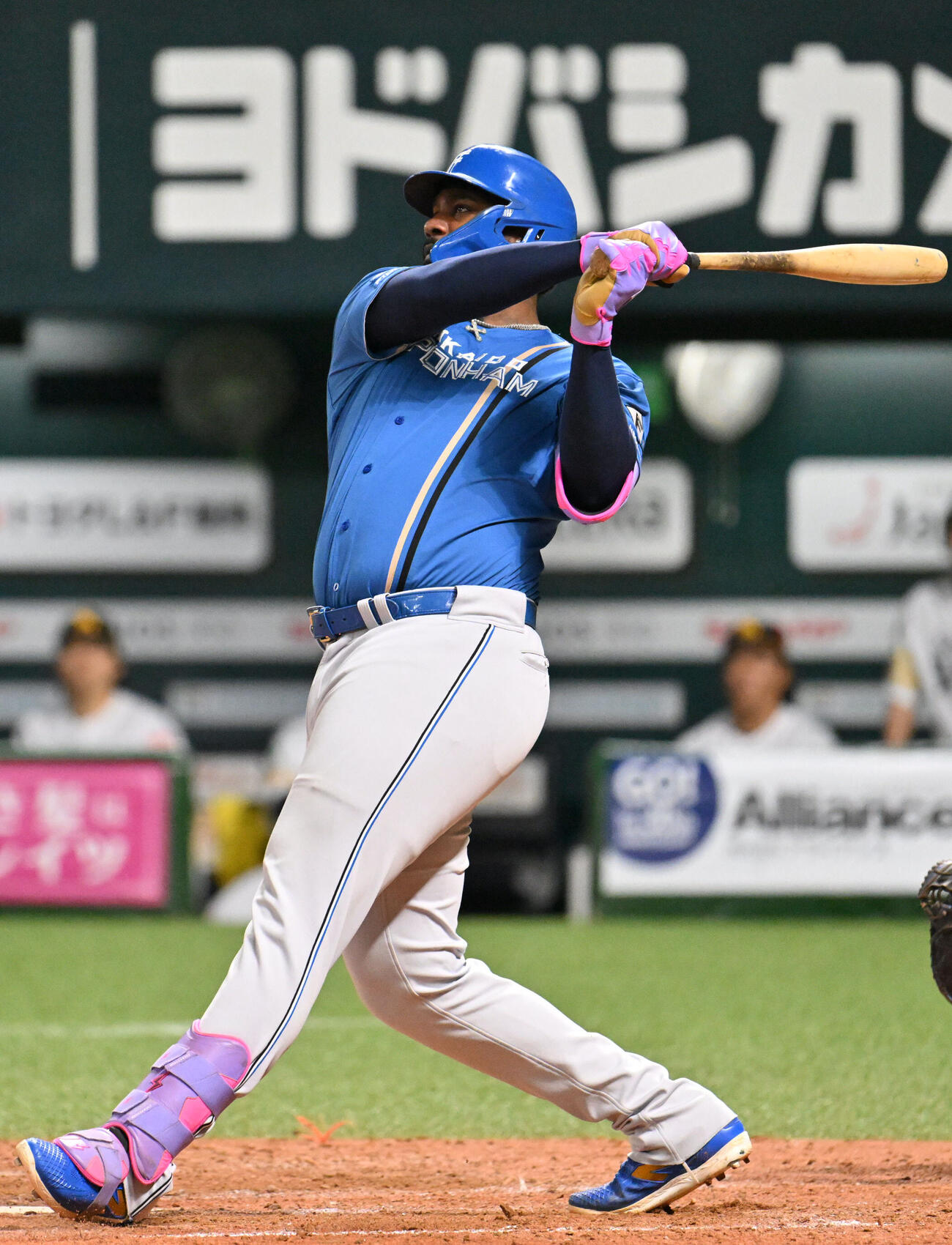 ソフトバンク対日本ハム　5回表日本ハム1死、フランミル・レイエスは本塁打を放つ（撮影・林敢治）＝2026年5月24日