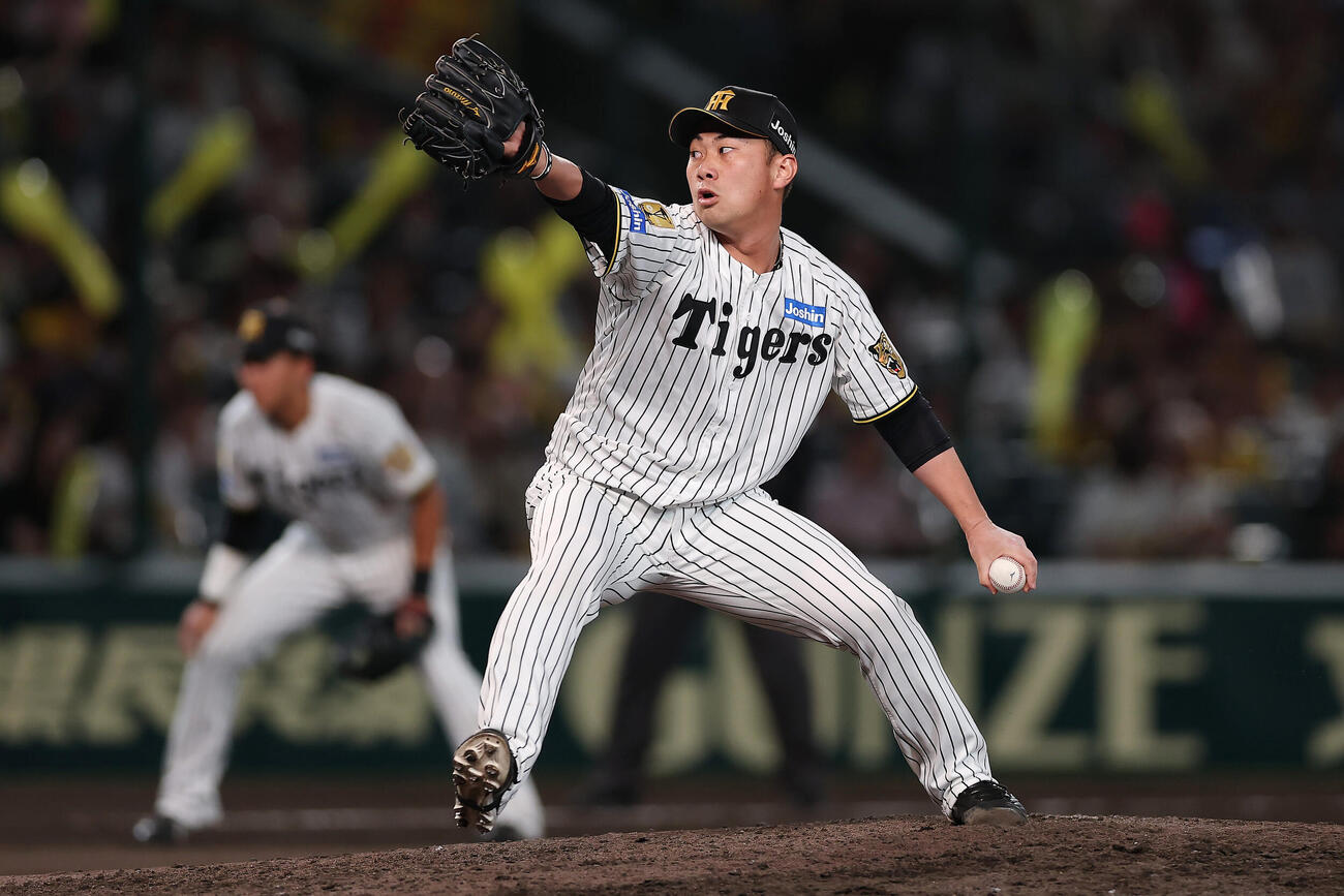 阪神桐敷拓馬（2026年5月26日撮影）