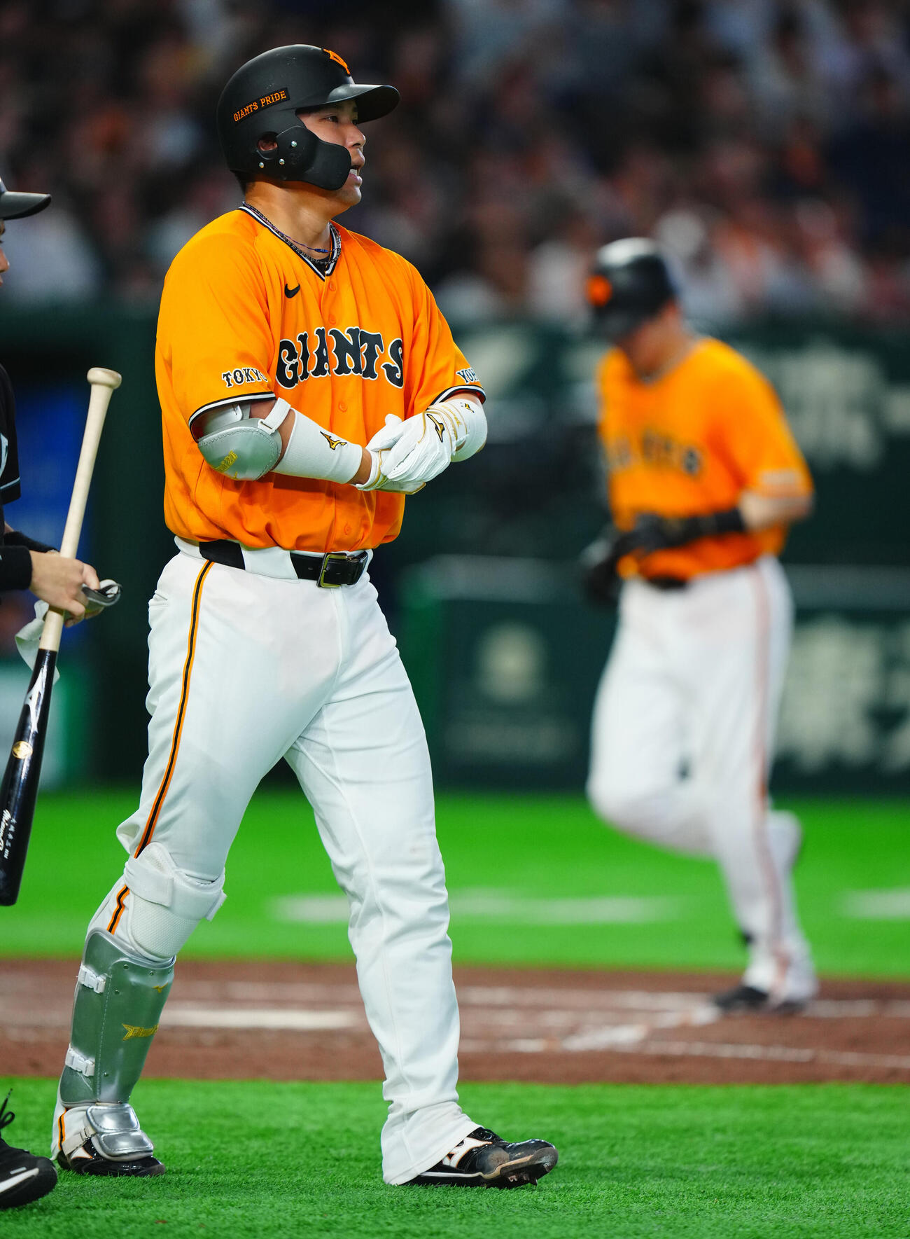 交流戦　巨人対ソフトバンク　3回表巨人1死満塁、押し出しの四球を選ぶ大城卓三（撮影・垰建太）
