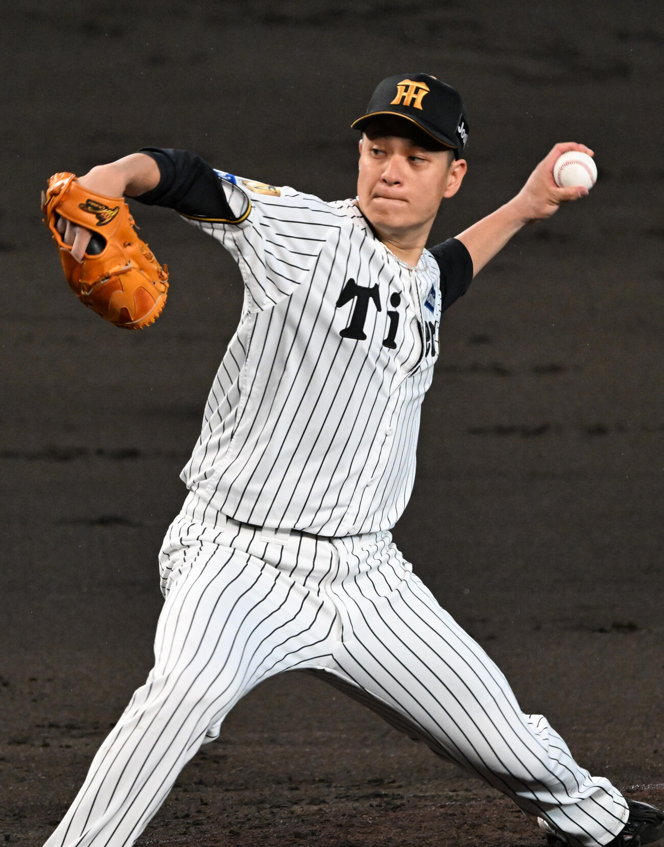 阪神対日本ハム　先発する阪神大竹耕太郎（撮影・和賀正仁）