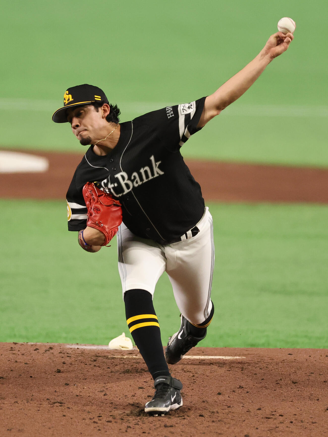 巨人対ソフトバンク　ソフトバンク先発のアレクサンダー・アルメンタ（撮影・野上伸悟）＝2026年5月27日