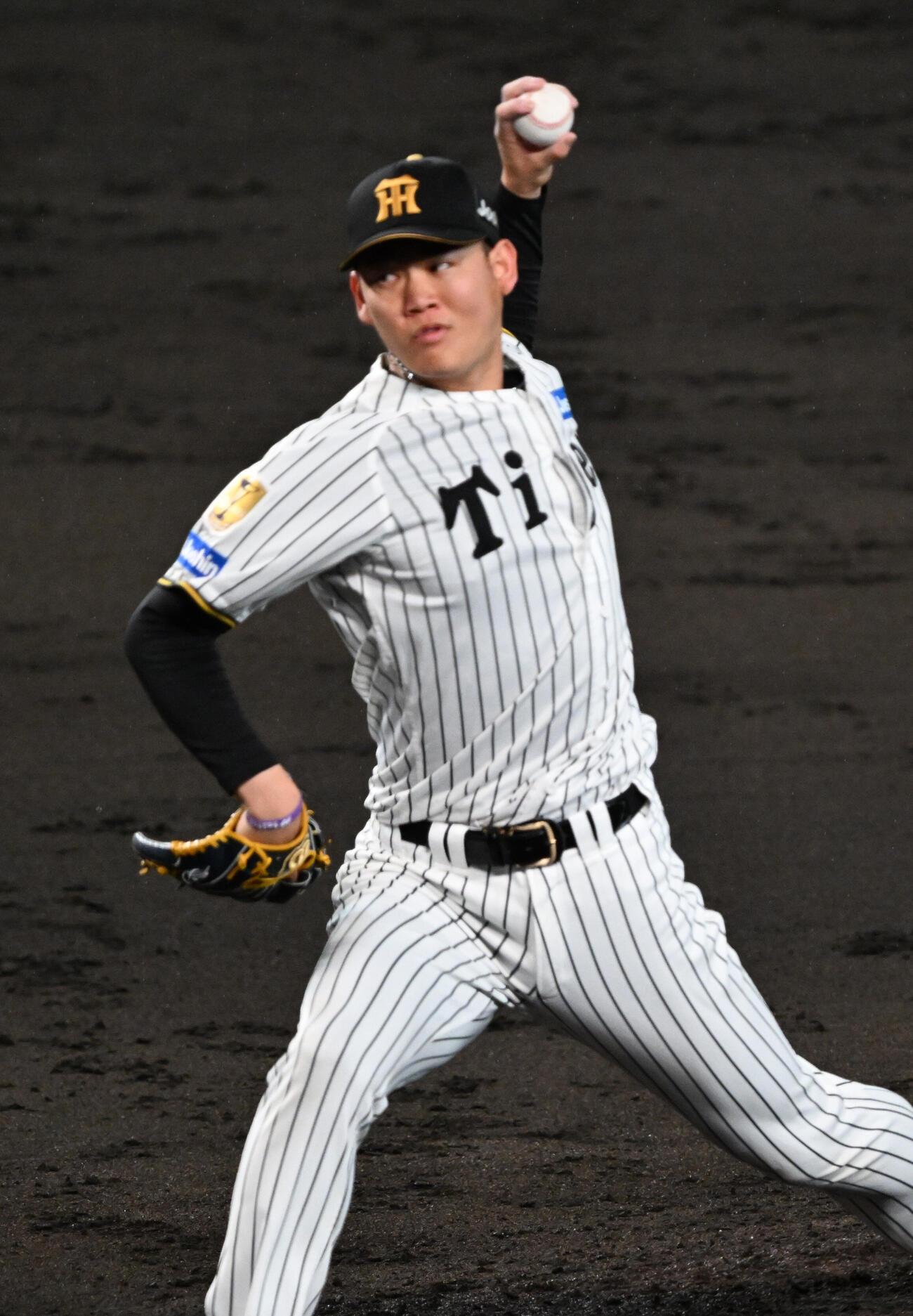 阪神対日本ハム　7回に登板する阪神及川雅貴（撮影・和賀正仁）