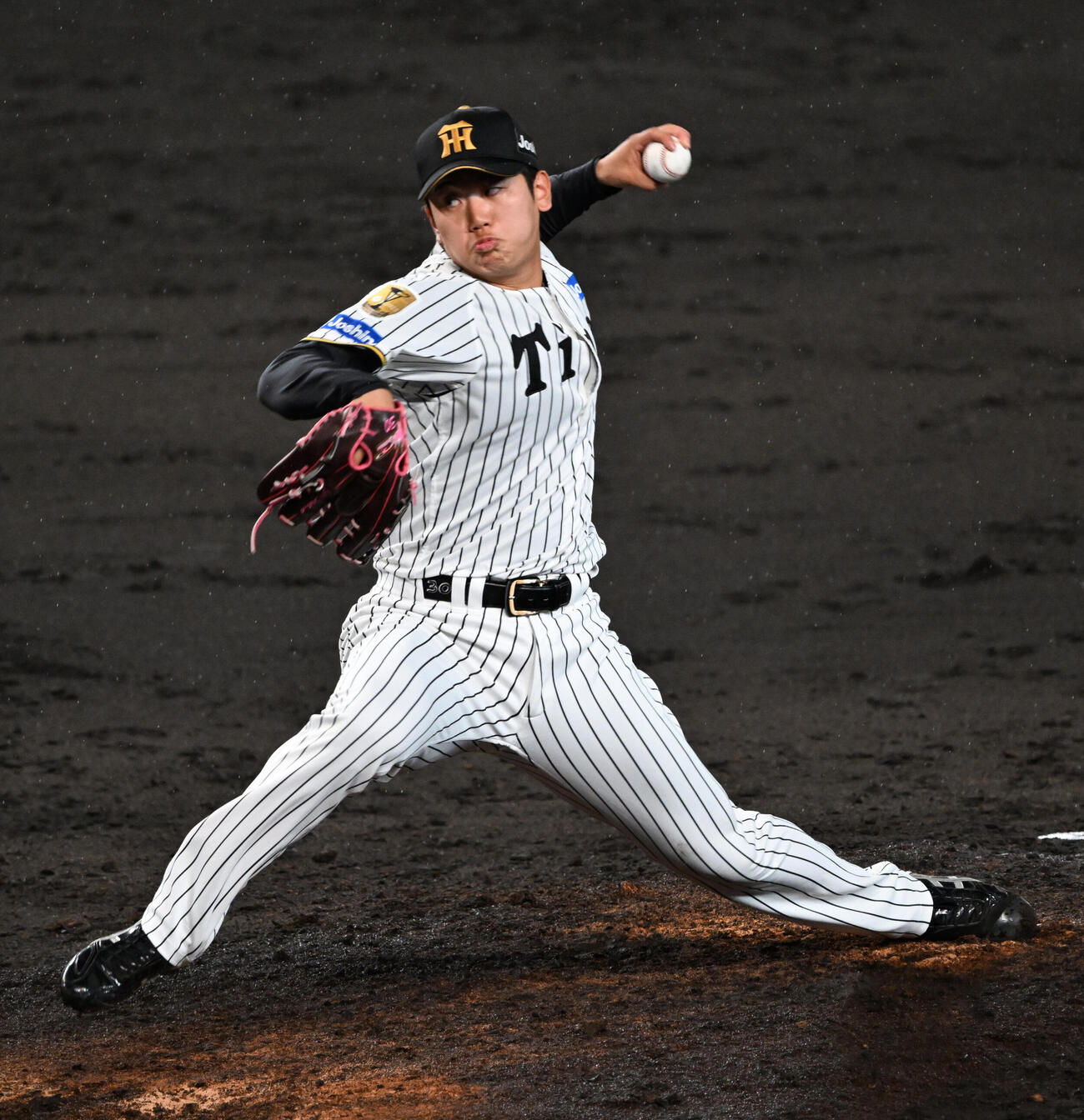 阪神対日本ハム　9回に登板する阪神門別啓人（撮影・和賀正仁）