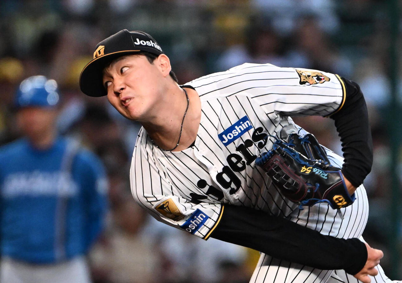 阪神対日本ハム　阪神先発の木下里都（撮影・石井愛子）