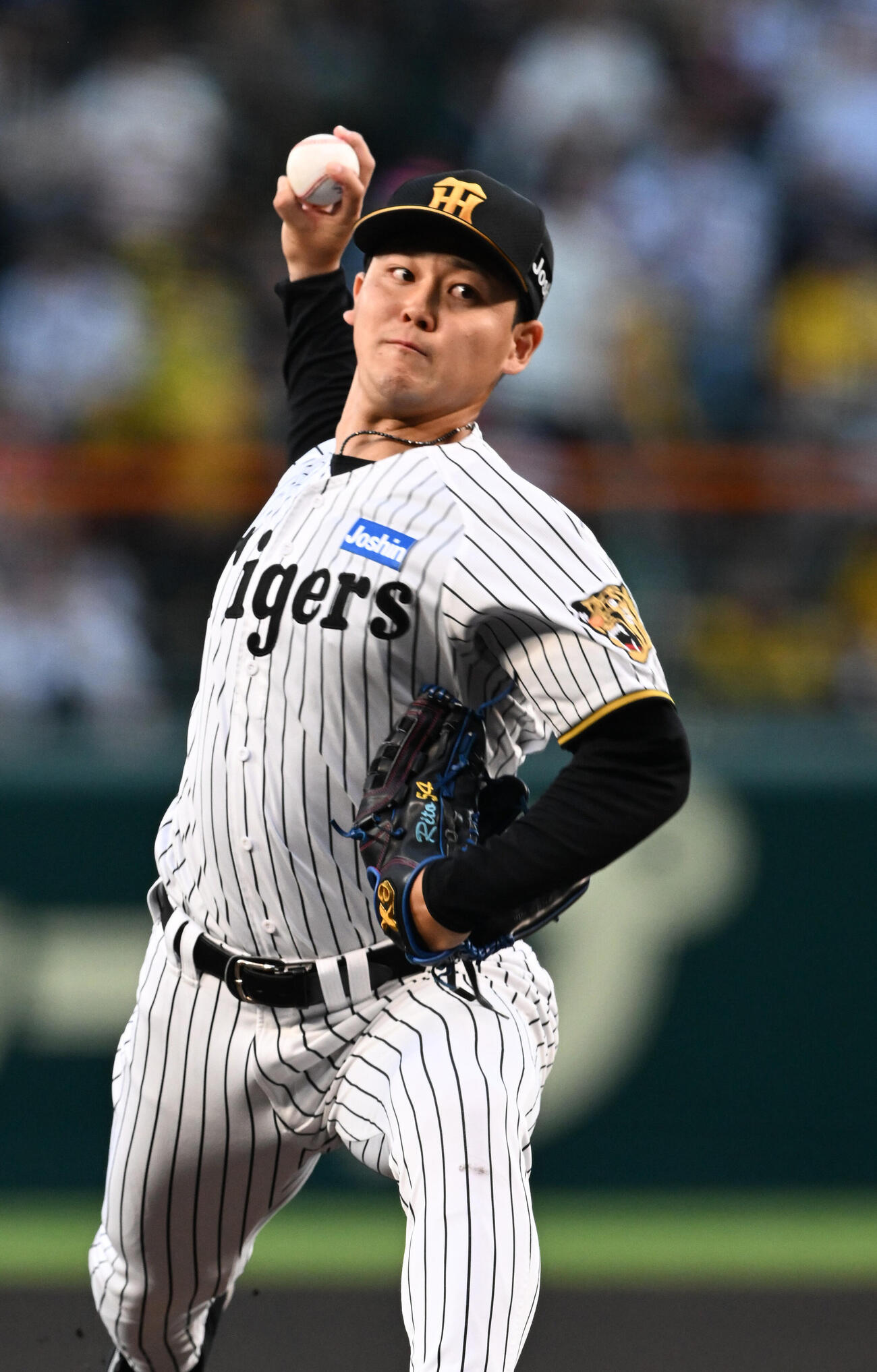 阪神対日本ハム　阪神先発の木下里都（撮影・和賀正仁）