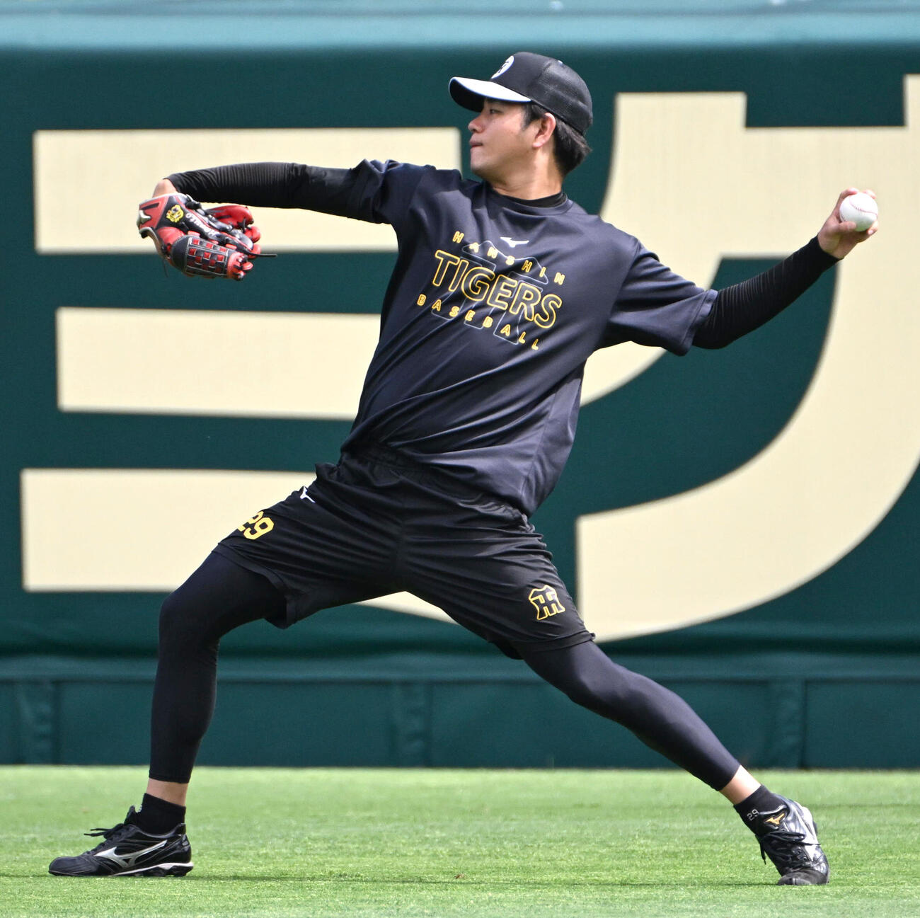 阪神対日本ハム　キャッチボールをする阪神高橋遥人（撮影・石井愛子）