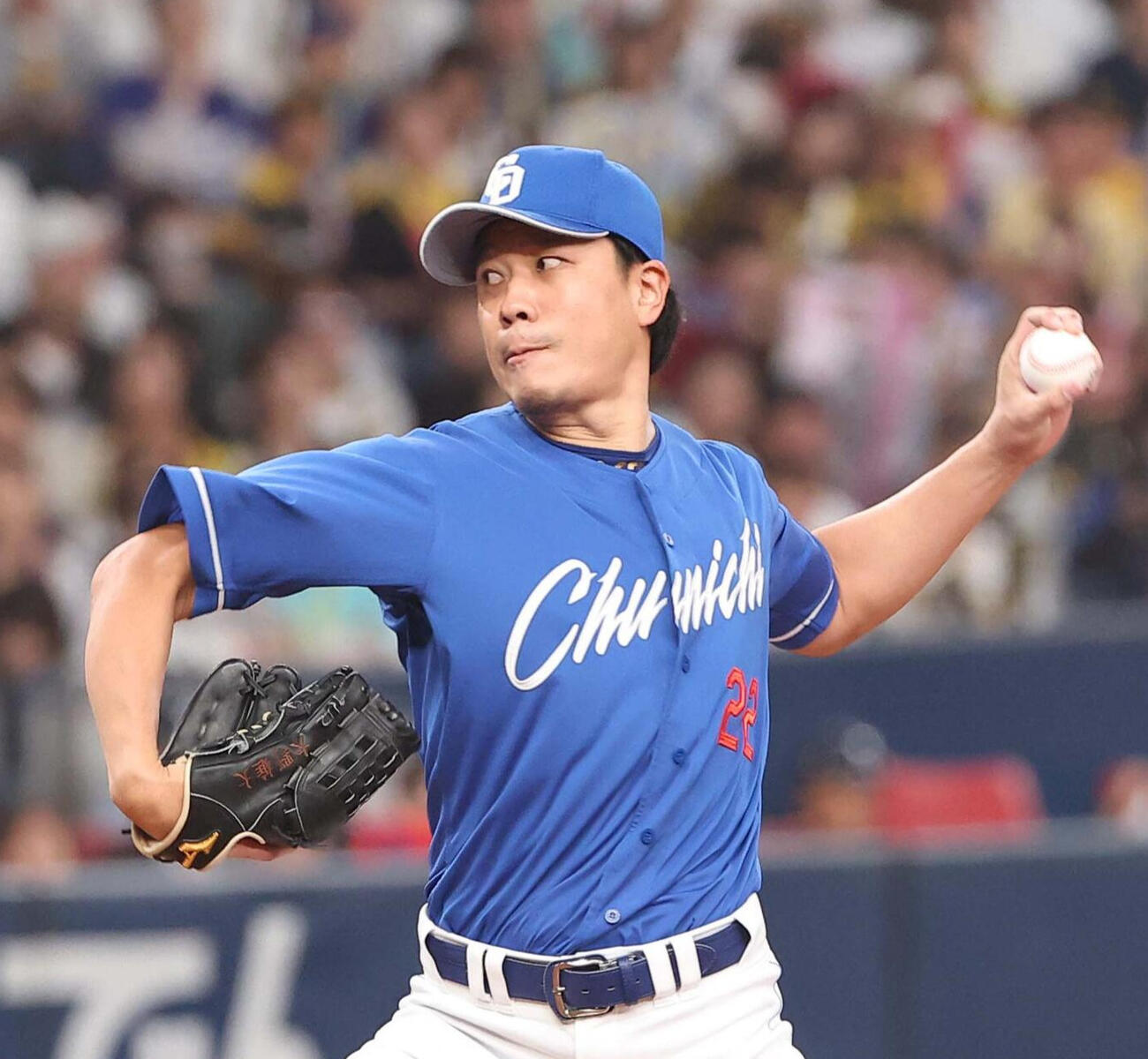 京セラドーム大阪5連勝中の中日大野雄大（2025年撮影）
