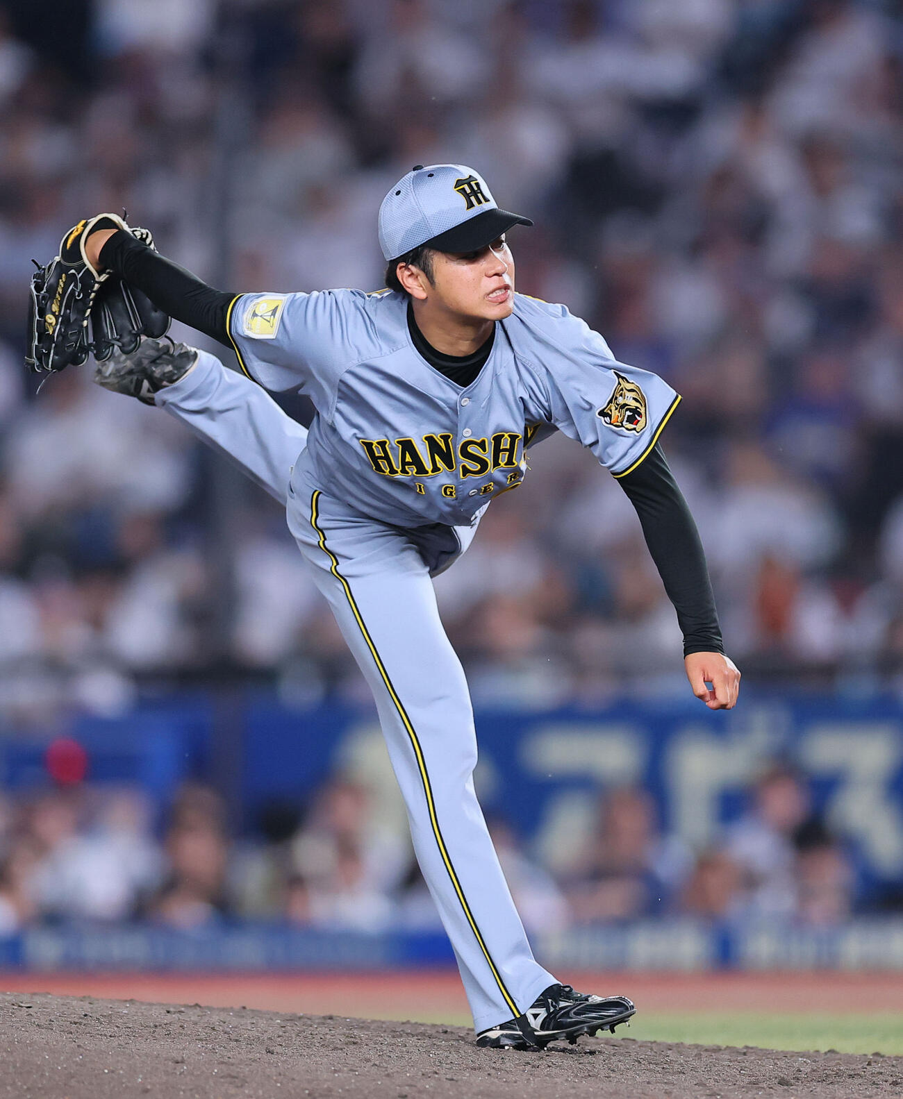 ロッテ対阪神　6回、力投する阪神高橋遥人（撮影・藤尾明華）＝2026年5月29日、ZOZOマリンスタジアム