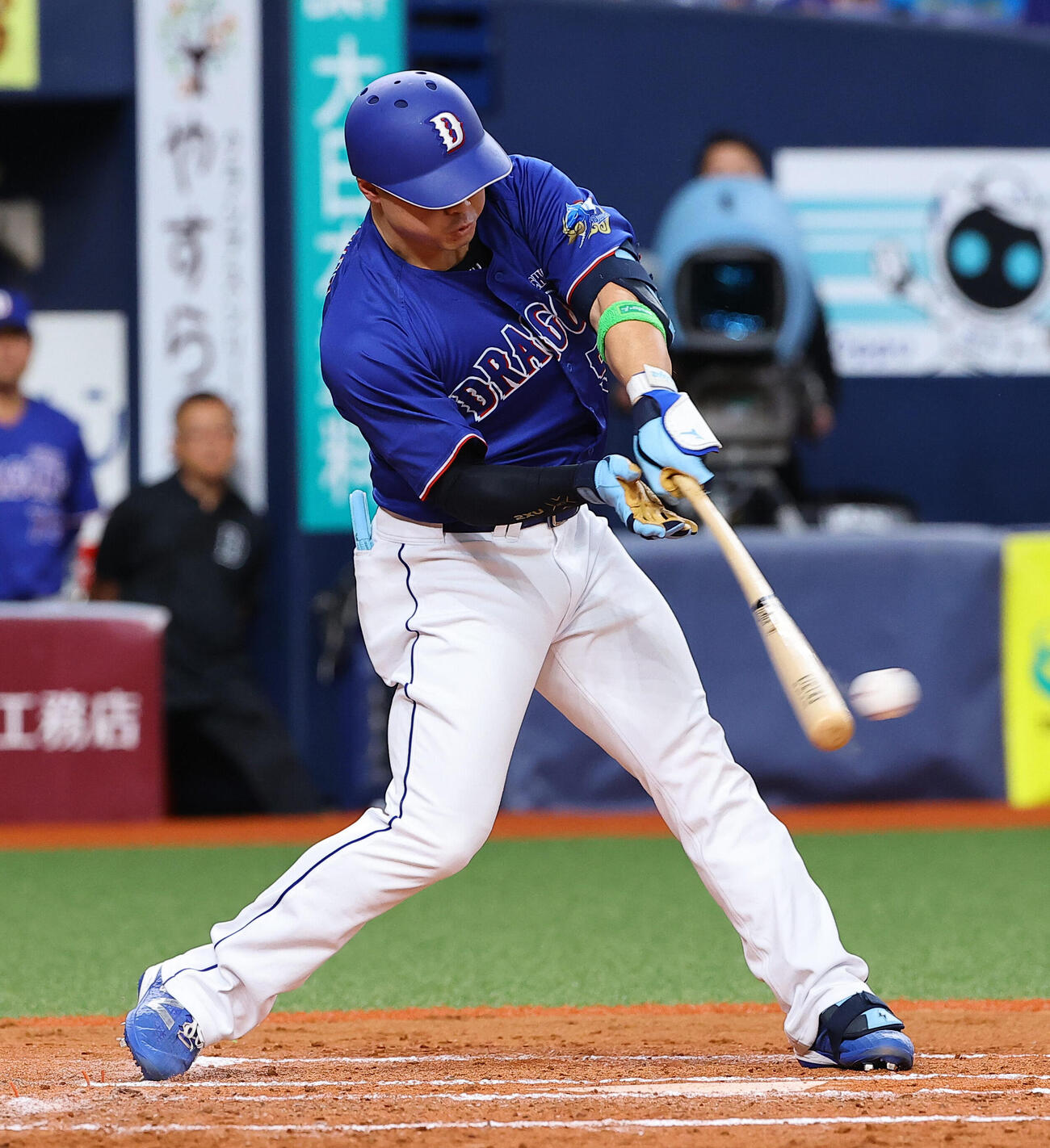 オリックス対中日　7回表中日2死満塁、細川成也は勝ち越し2点適時打を放つ（撮影・上田博志）＝2026年5月29日