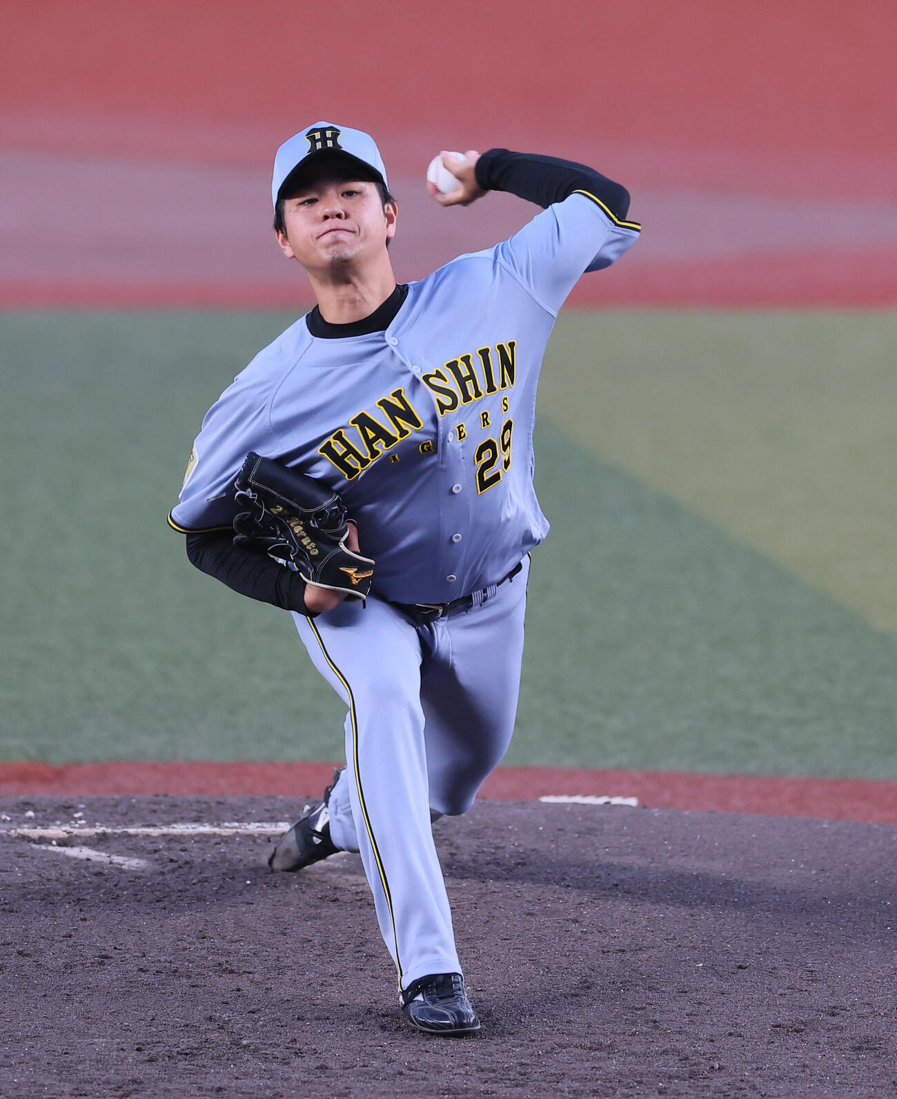 ロッテ対阪神　阪神先発の高橋遥人（撮影・藤尾明華）