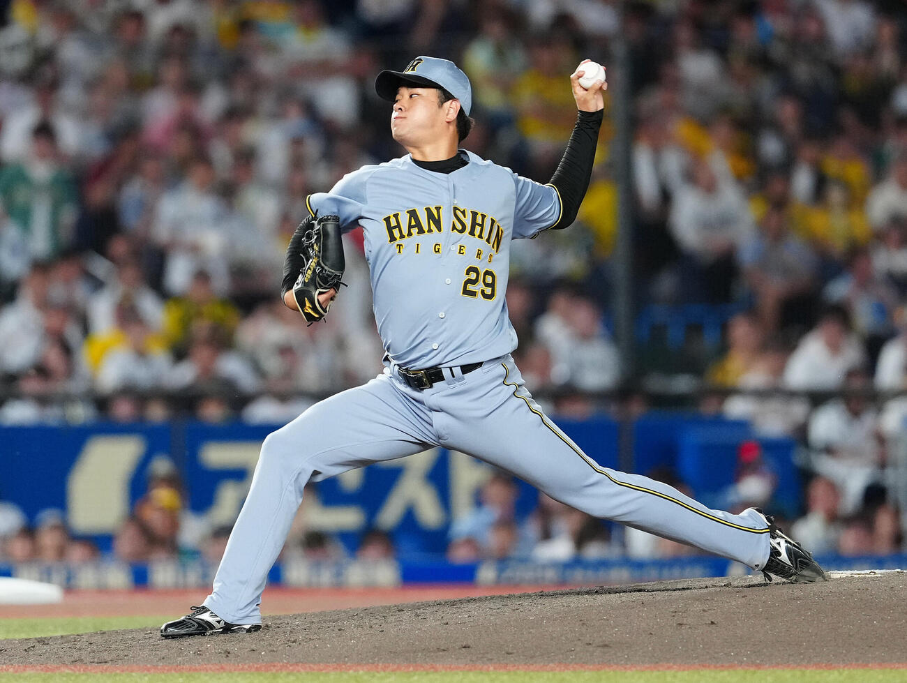 ロッテ対阪神　先発し力投する阪神高橋遥人（撮影・鈴木みどり）