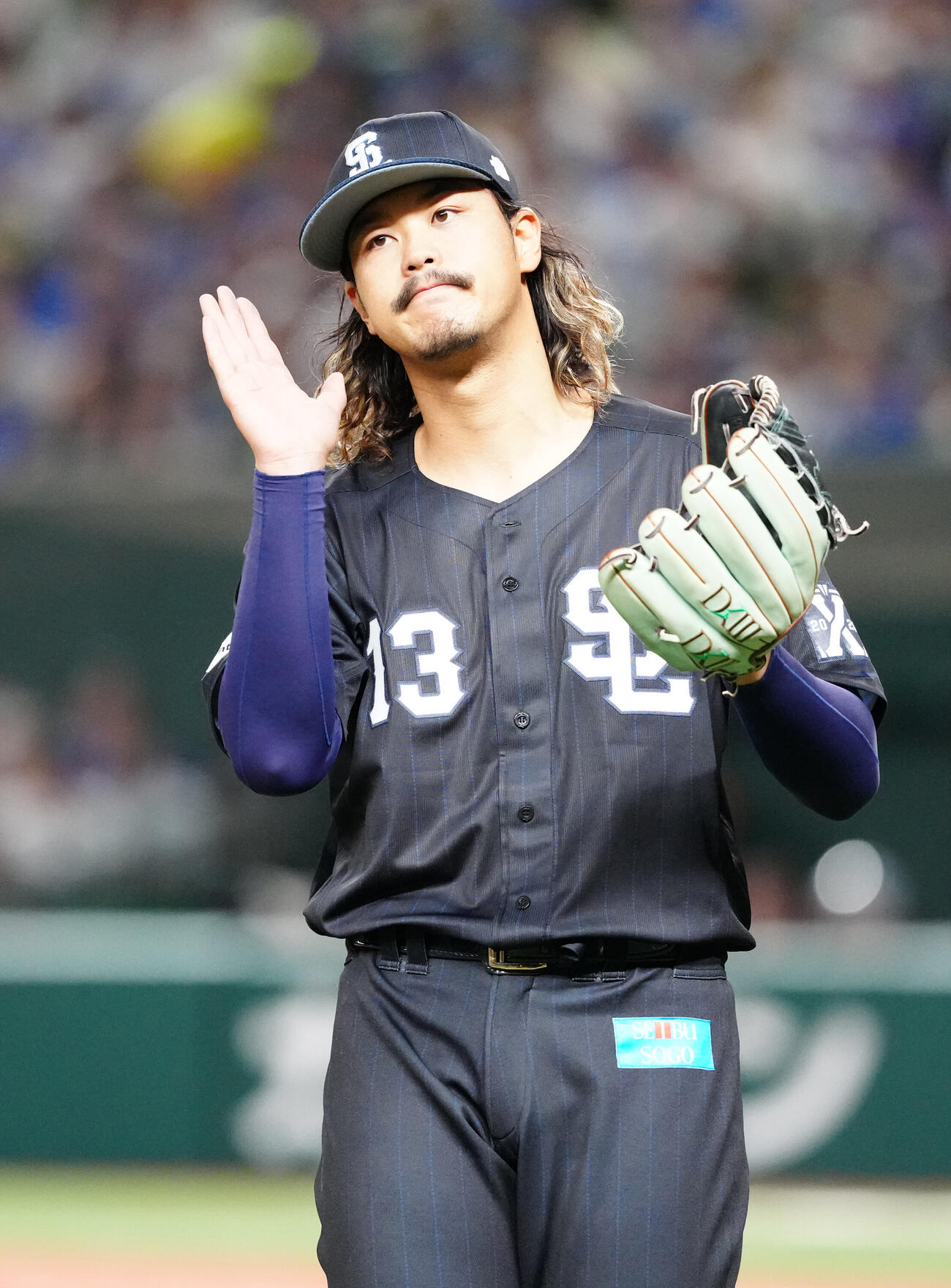 交流戦　西武対DeNA 7回表DeNA1死一、二塁、京田陽太を右飛に仕留めた高橋光成（撮影・江口和貴）＝2026年5月29日