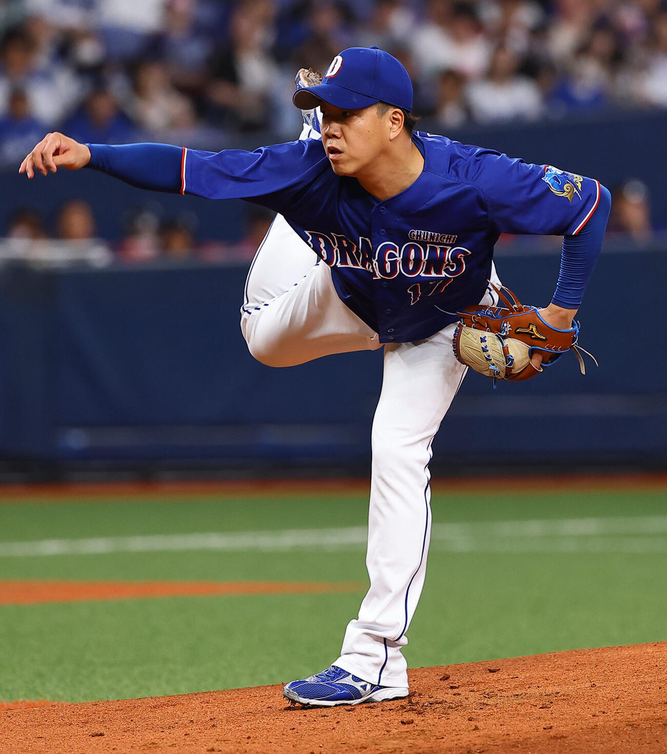 オリックス対中日　中日先発の柳裕也（撮影・上田博志）＝2026年5月29日