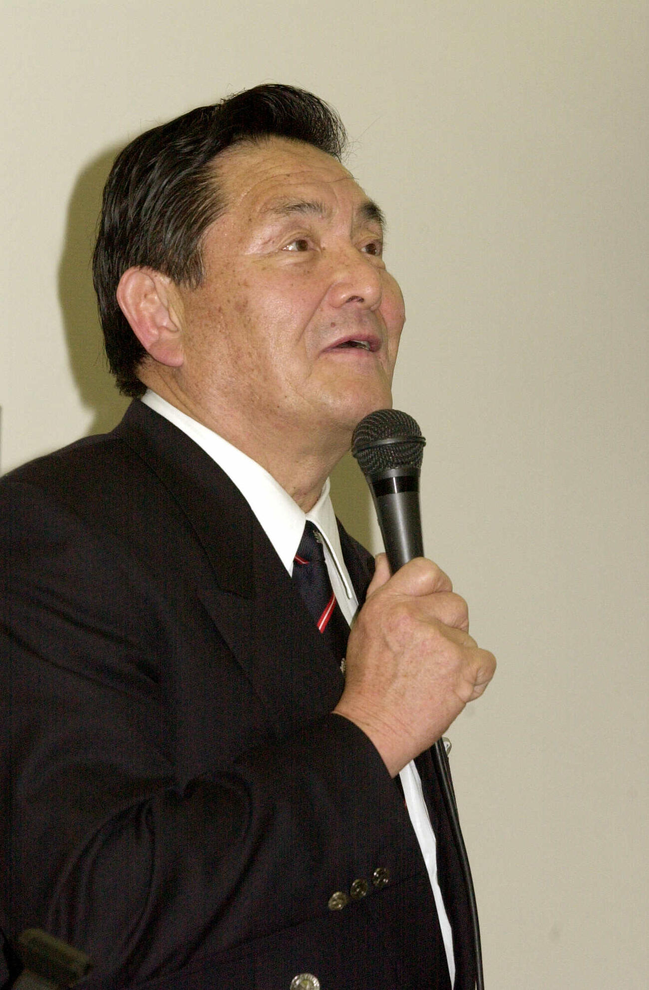 2002年、阪神ナインに講演をおこなった山口良治伏見工ラグビー部総監督