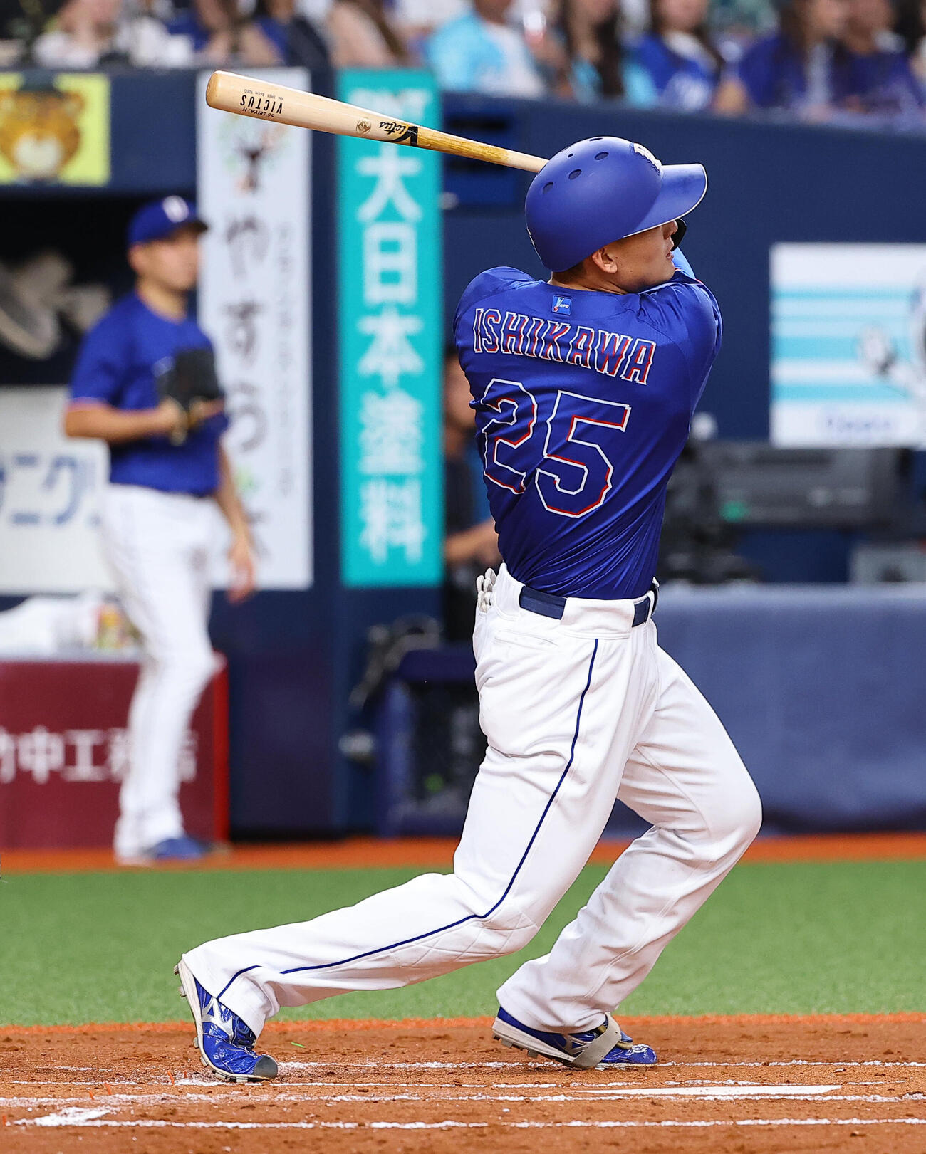 オリックス対中日　2回表中日2死、石川昂弥はソロ本塁打を放つ（撮影・上田博志）