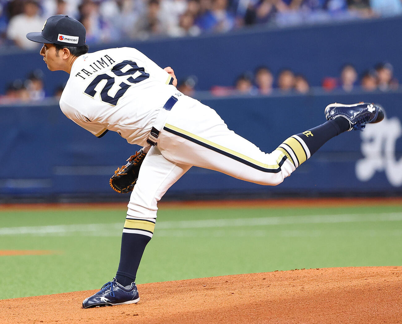 オリックス対中日　オリックス先発の田嶋大樹（撮影・上田博志）