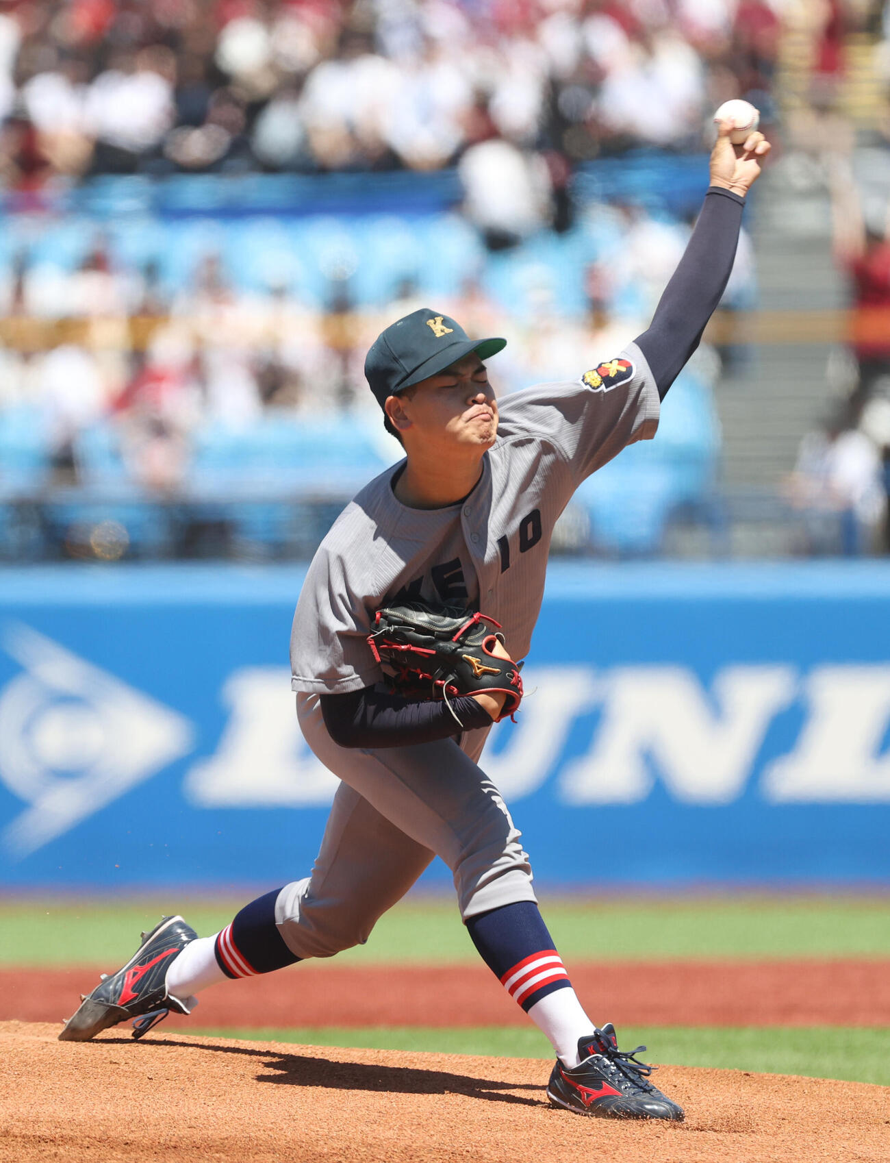 6大学野球　慶大対早大　先発した慶大・渡辺和大（撮影・柴田隆二）（＝2026年5月30日）