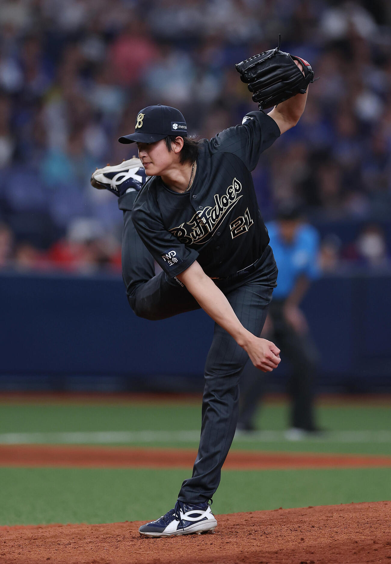 オリックス対中日　オリックス3番手の山崎颯一郎（撮影・前田充）＝2026年5月31日