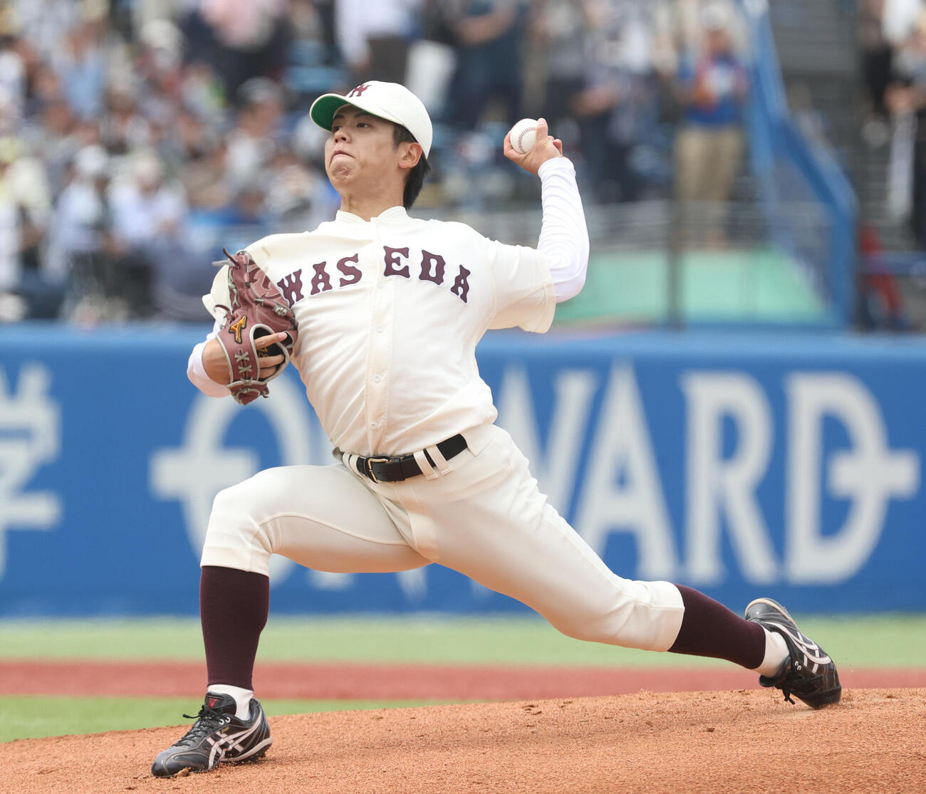 6大学野球　慶大対早大　先発した早大・宮城誇南（撮影・柴田隆二）