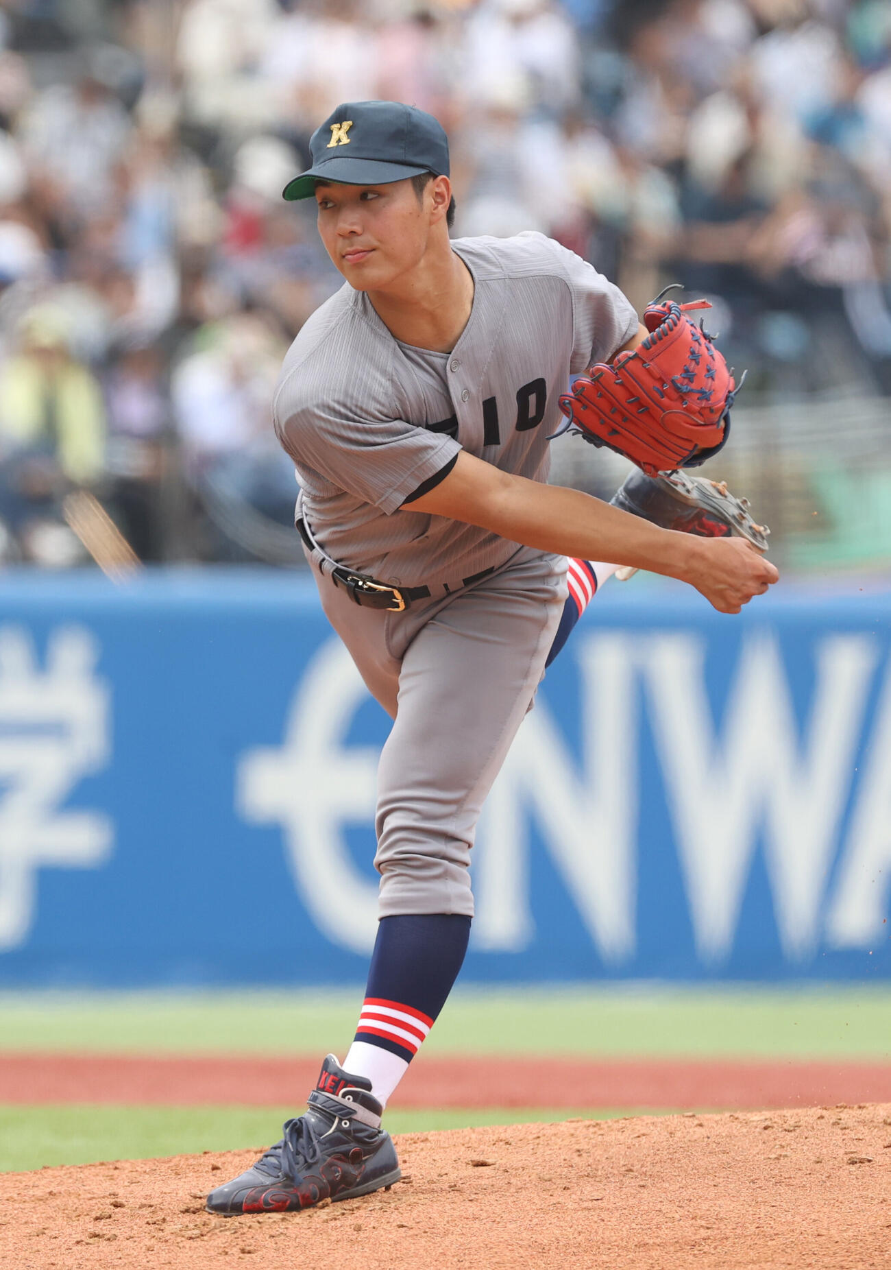 6大学野球　慶大対早大　先発した慶大・広池浩成（撮影・柴田隆二）（＝2026年5月31日）