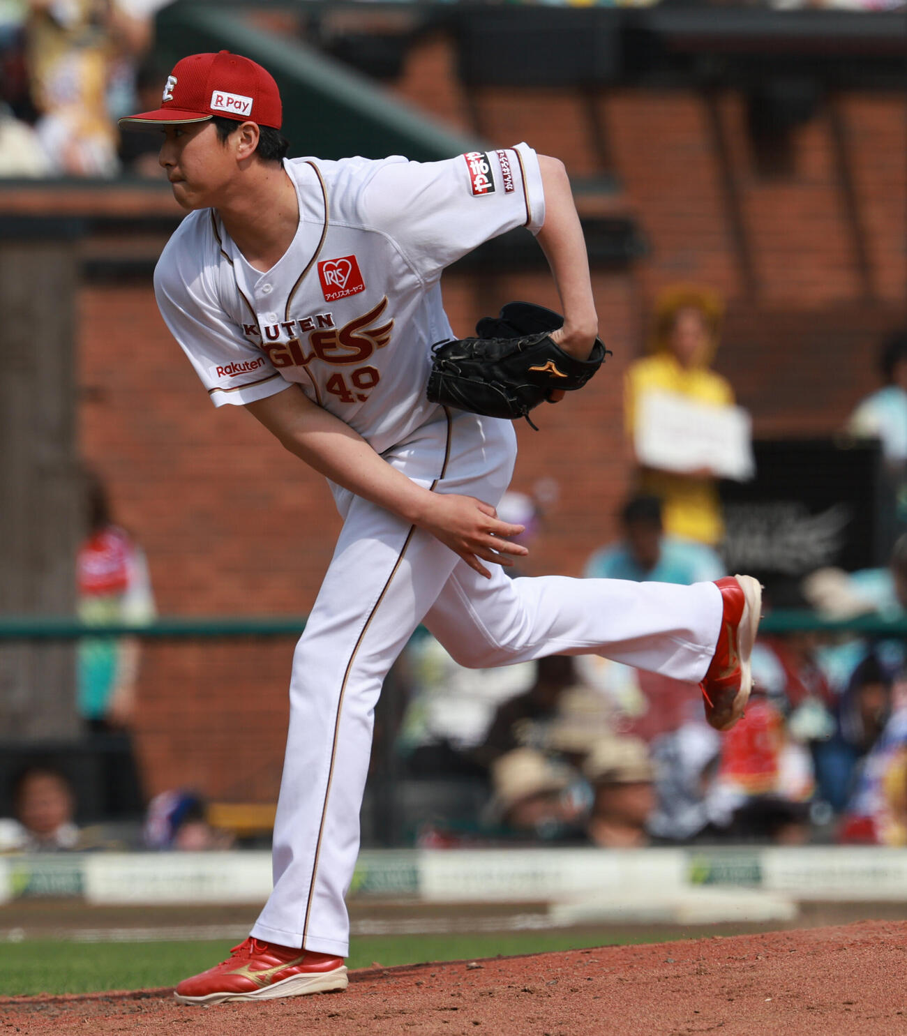 交流戦　楽天対ヤクルト　楽天2番手西垣雅矢（撮影・水谷安孝）