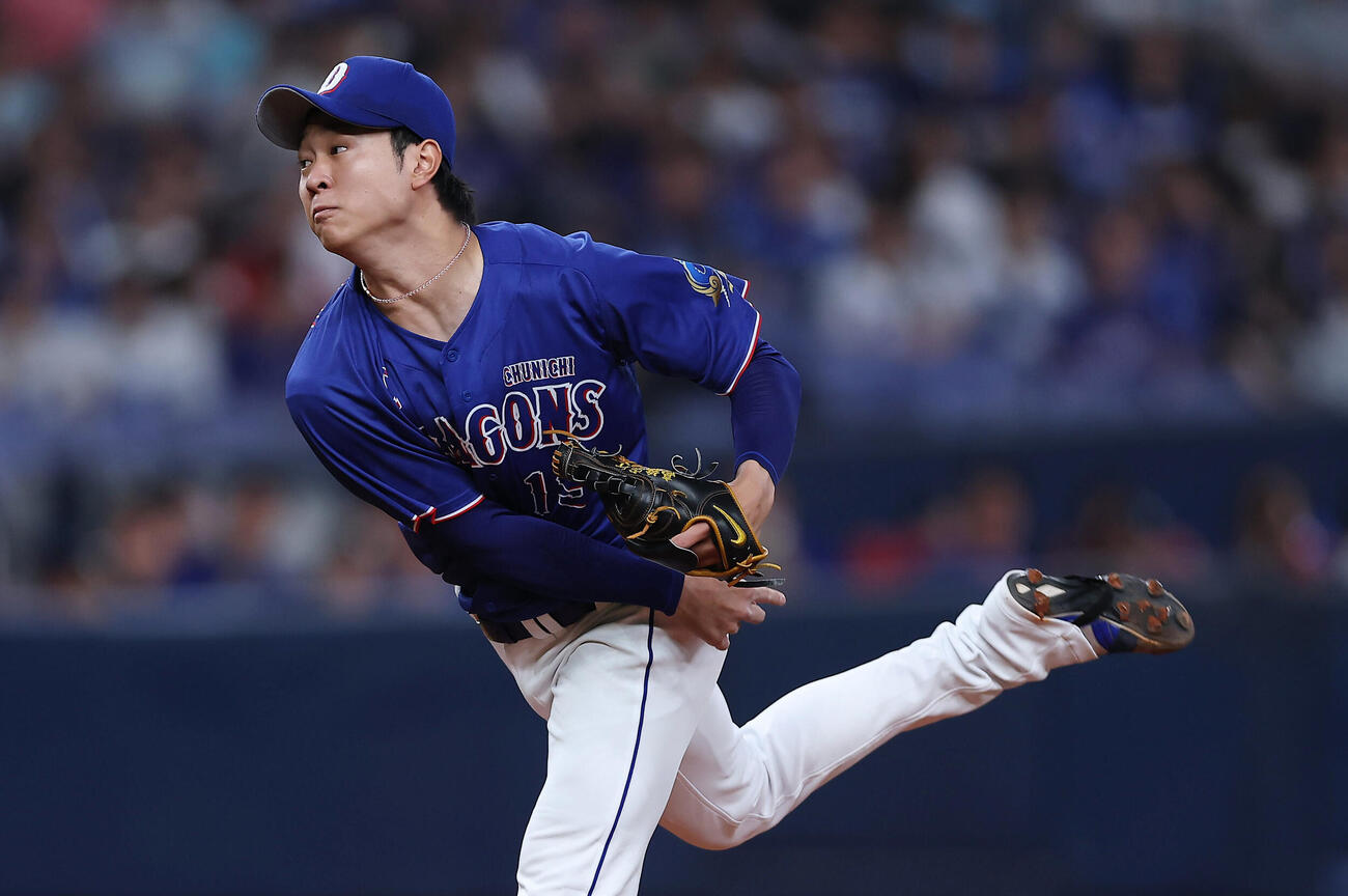 オリックス対中日　力投する中日先発の高橋宏斗（撮影・前田充）＝2026年5月31日