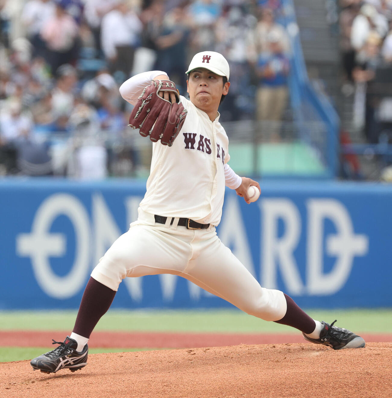 6大学野球　慶大対早大　先発した早大・宮城誇南（撮影・柴田隆二）（＝2026年5月31日）