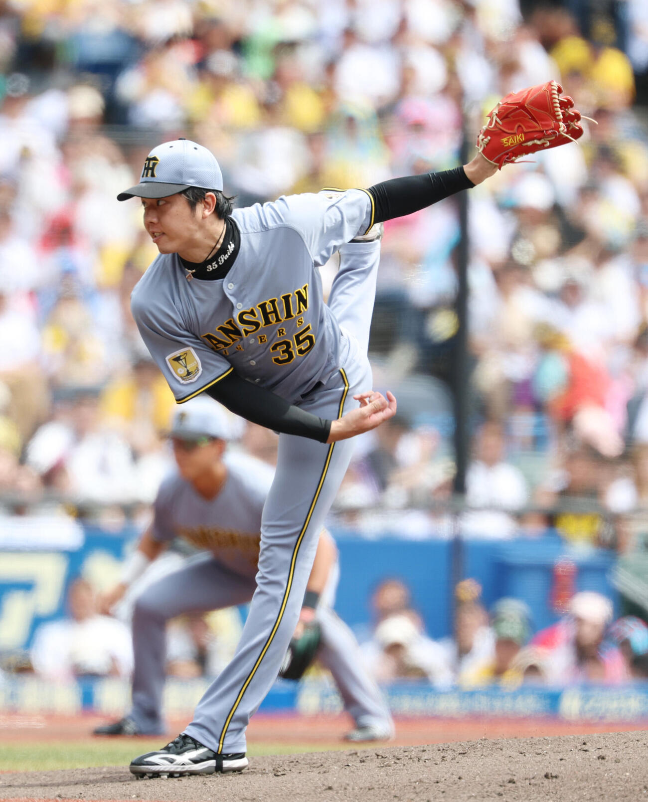 ロッテ対阪神　先発し力投する阪神才木浩人（撮影・増田悦実）＝2026年5月31日