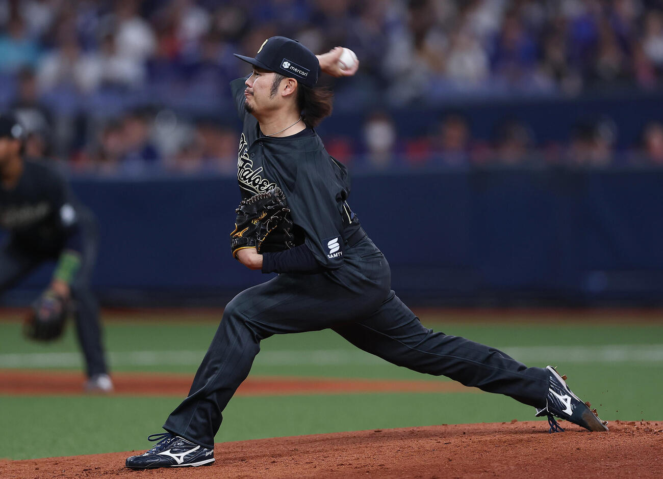 オリックス対中日　オリックス2番手の博志（撮影・前田充）