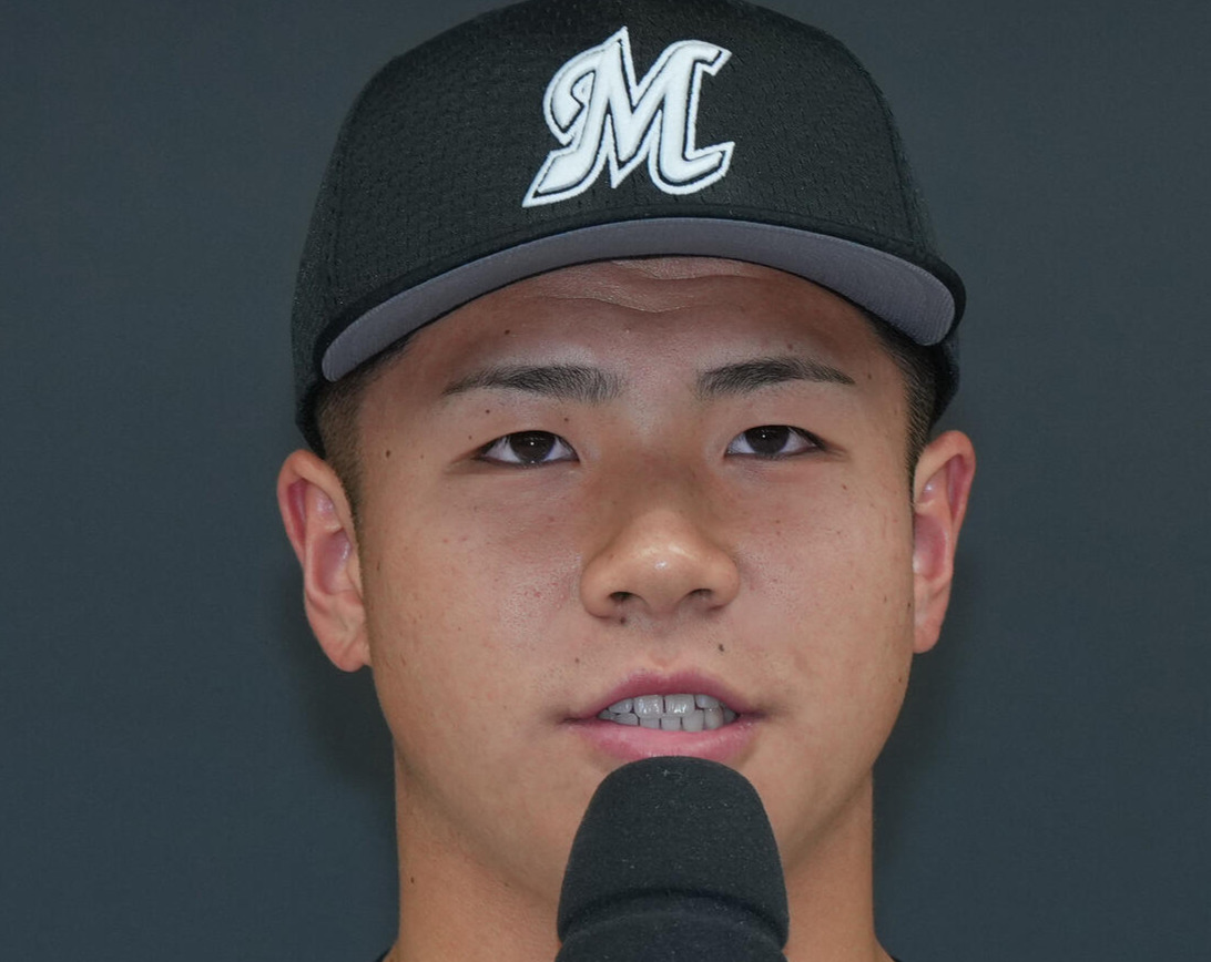 ロッテ谷村剛（2024年撮影）