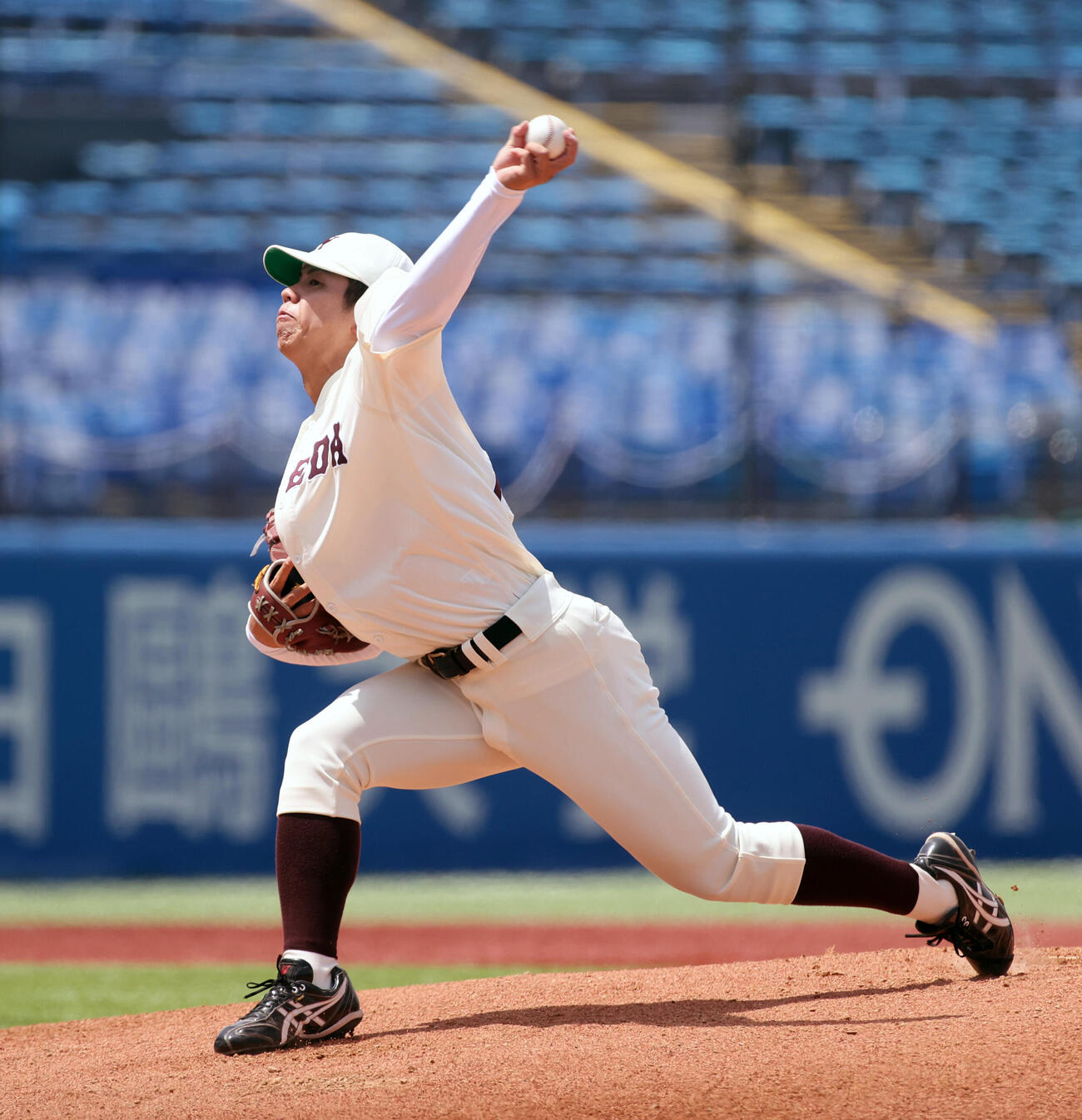 6大学野球　早大対慶大　先発した早大・宮城誇南（撮影・柴田隆二）