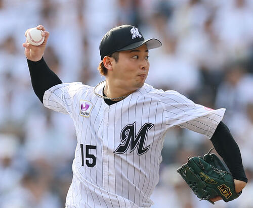 5月31日阪神戦で19セーブ目を挙げたロッテ横山陸人