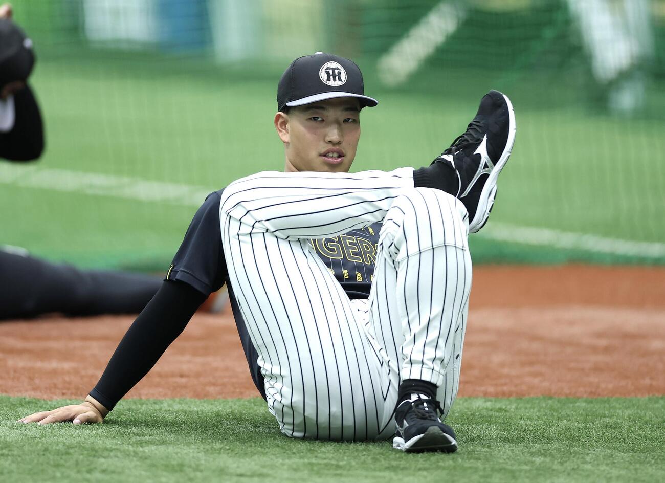 1軍に合流した阪神百﨑蒼生（撮影・前田充）