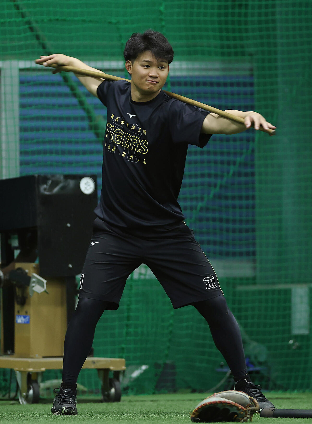 練習に臨む阪神森下翔太（撮影・前田充）