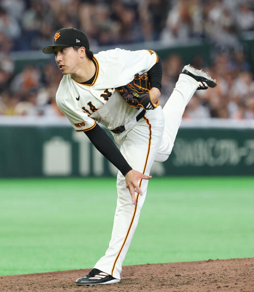 【巨人】大勢、則本昂大の移籍後初勝利を無失点リレーで援護「朝から気合が入ってました」