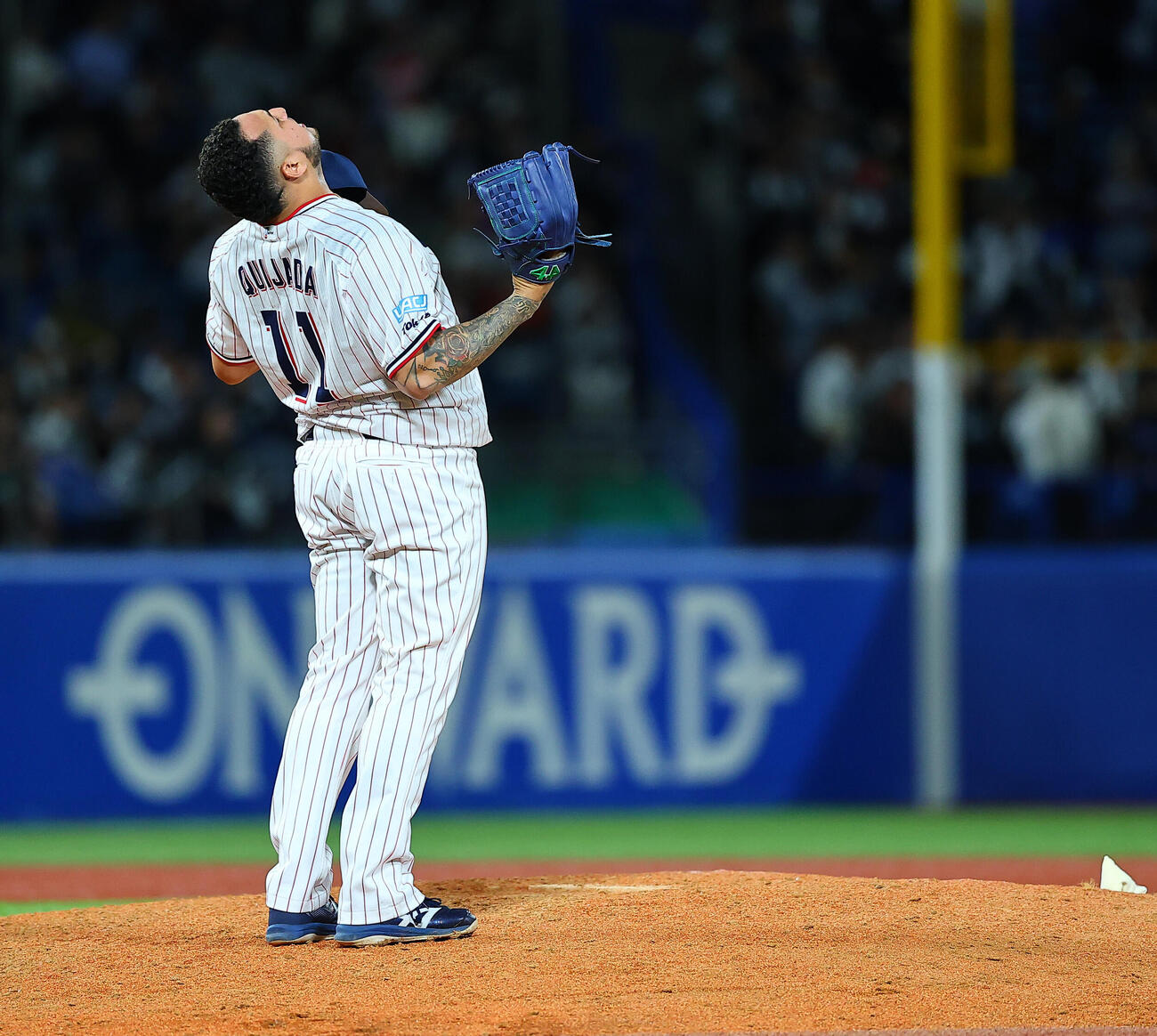 ヤクルト対ロッテ　勝利をヤクルトのホセ・キハダ（撮影・野上伸悟）＝2026年6月3日
