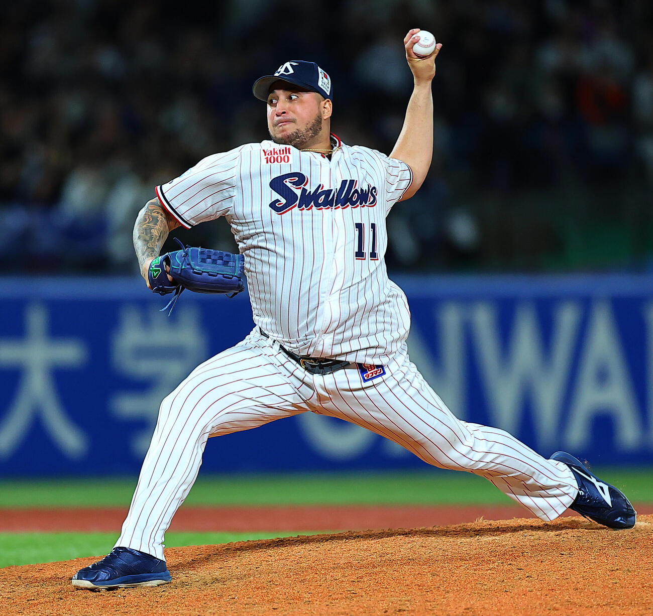 ヤクルト対ロッテ　力投するヤクルトのホセ・キハダ（撮影・野上伸悟）＝2026年6月3日