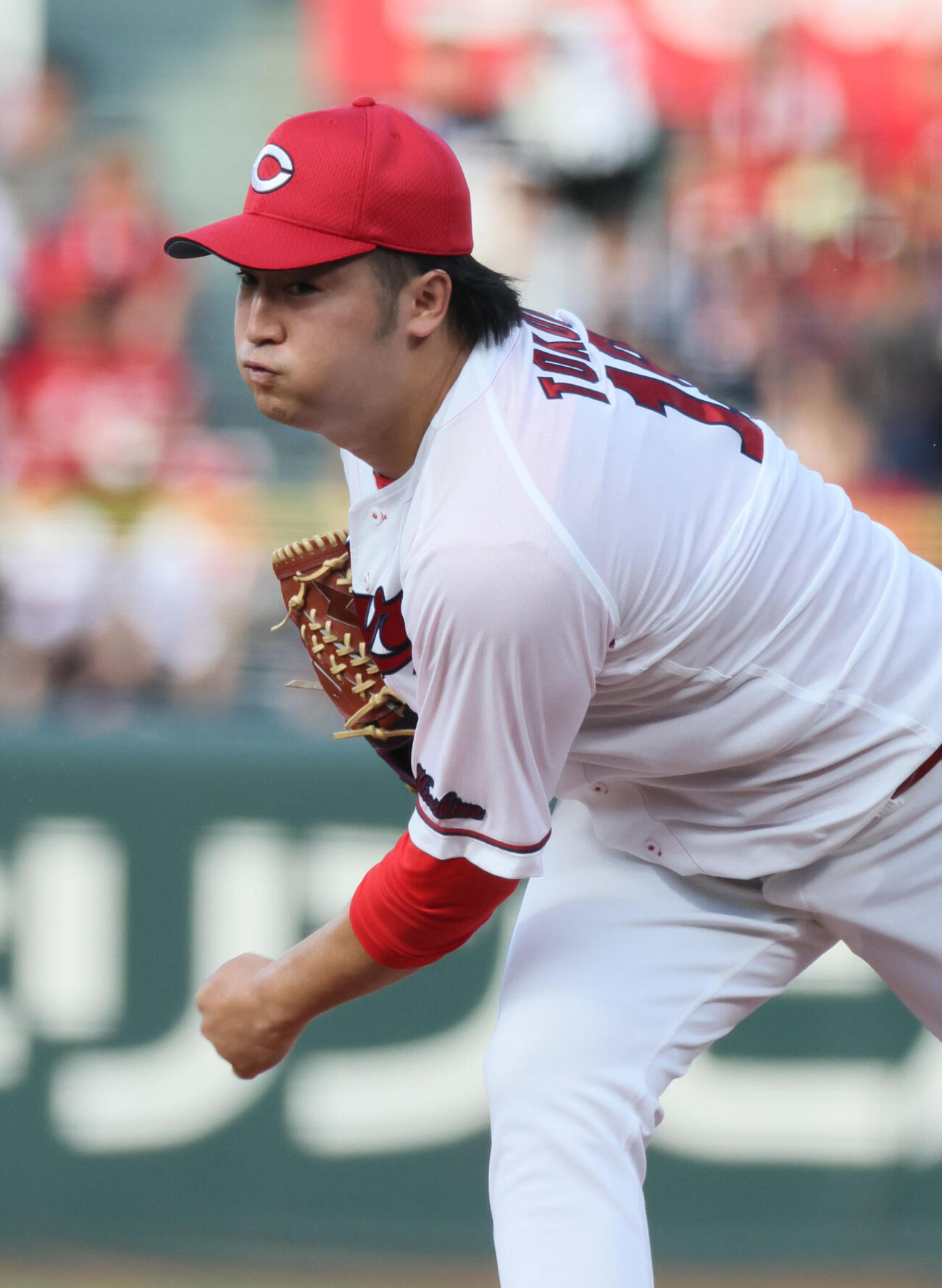 広島対日本ハム　広島先発の床田寛樹（撮影・加藤孝規）