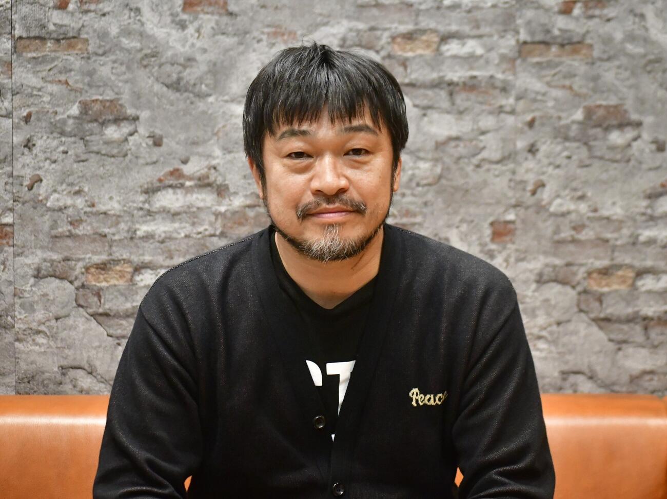 BCリーグ設立20周年を祝うイメージソング「ばっちこ～い！！」に込めた思いを語るシンガー・ソングライターの竹原ピストル（撮影・平山連）