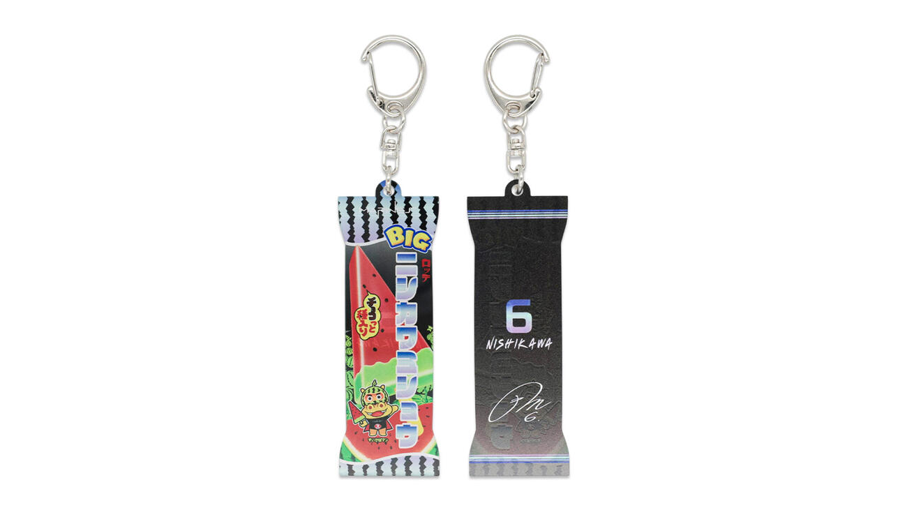 「BLACK SUMMER WEEK 2026」×ロッテアイスブランド　コラボグッズ　スイカバーアクリルキーホルダー